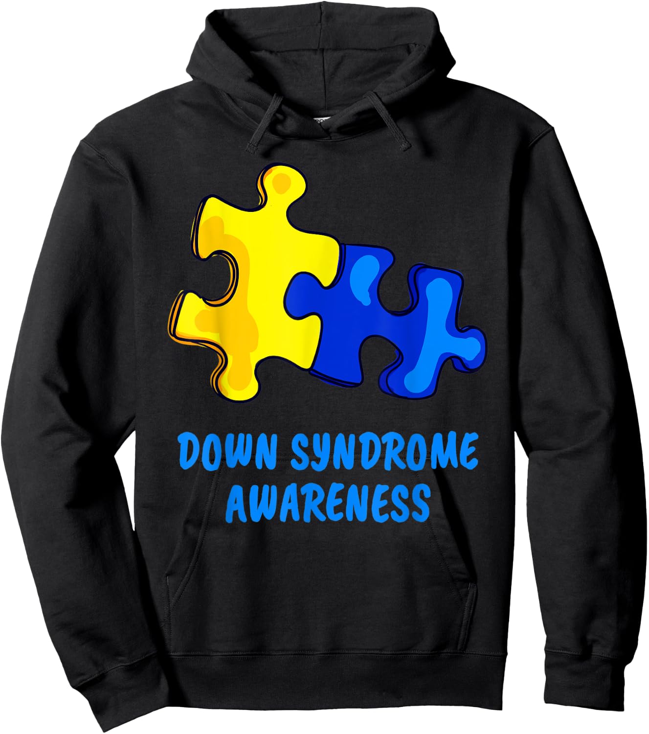 Down Syndrome 21 March Puzzle Down Syndrome Awareness Day Hoodie - Hoodie | Black
