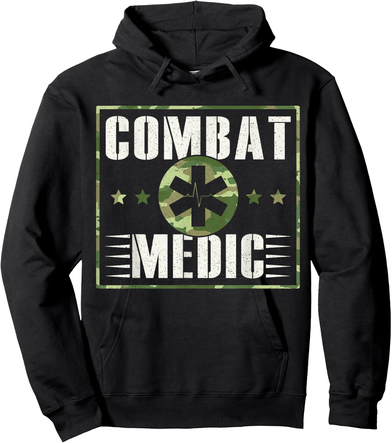 Combat Medic Soldier Veteran's Day Veterans Combat Veteran Hoodie - Hoodie | Black