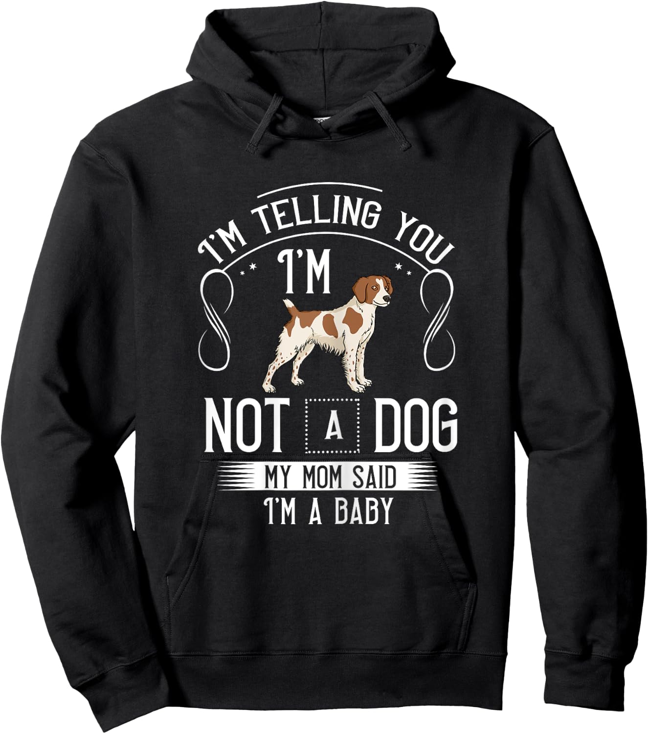 French Brittany Spaniel Puppies Owner Lover Hoodie - Hoodie | Black