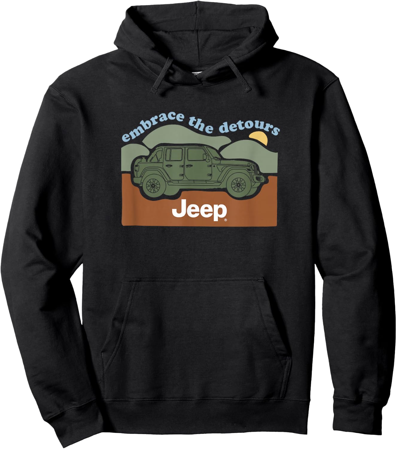 Jeep Embrace the Detours Hoodie - Hoodie | Black