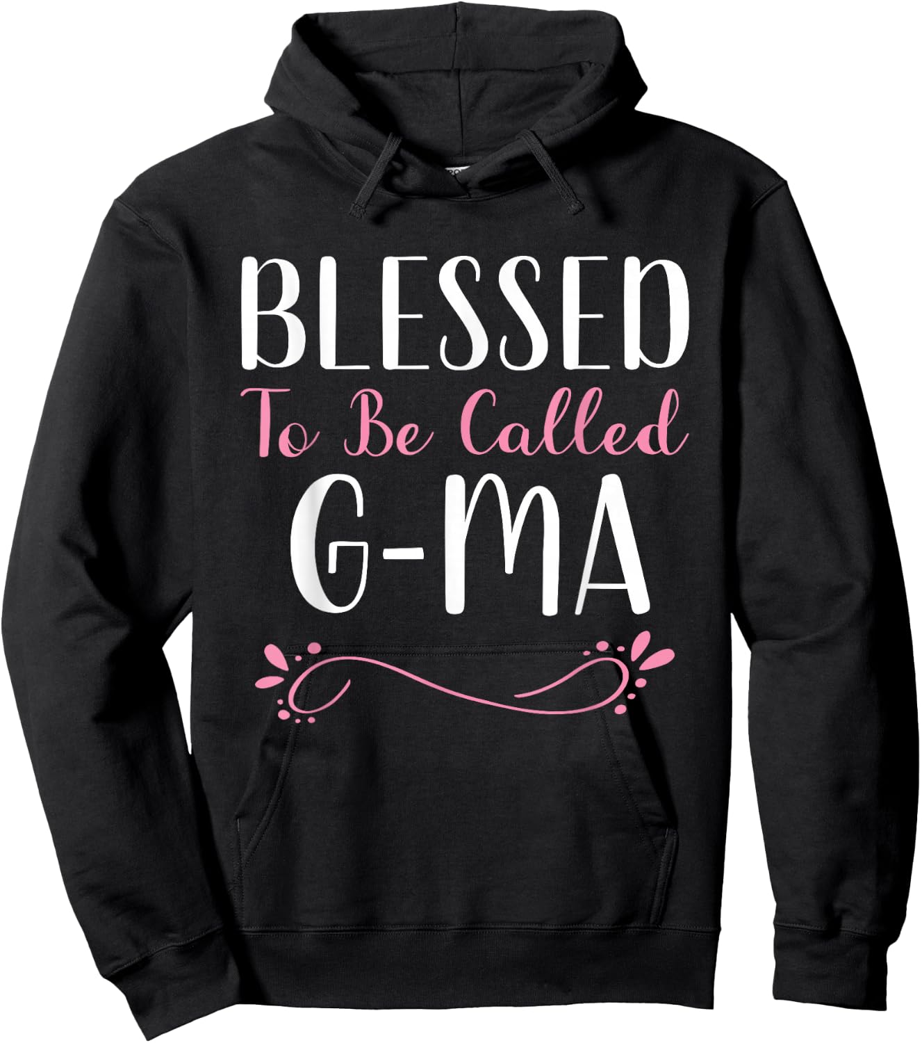 Blessed To Be Called G-Ma Grandma Cute Cool GMa Hoodie - Hoodie | Black