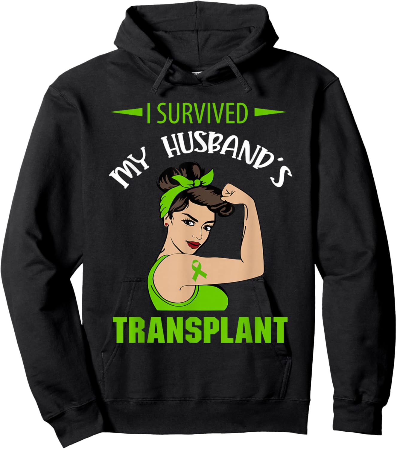 I Survived My Husband's Transplant Hoodie - Hoodie | Black