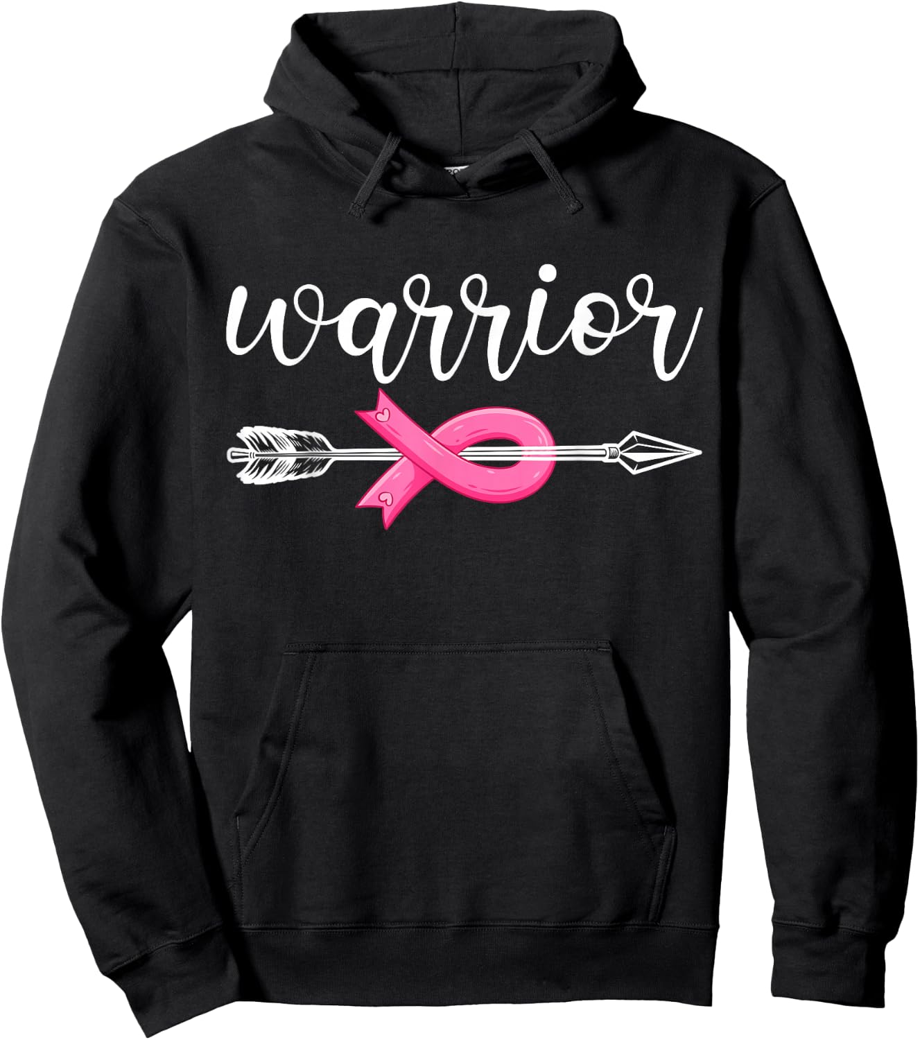 Breast Cancer Warrior Breast Cancer Awareness Hoodie - Hoodie | Black