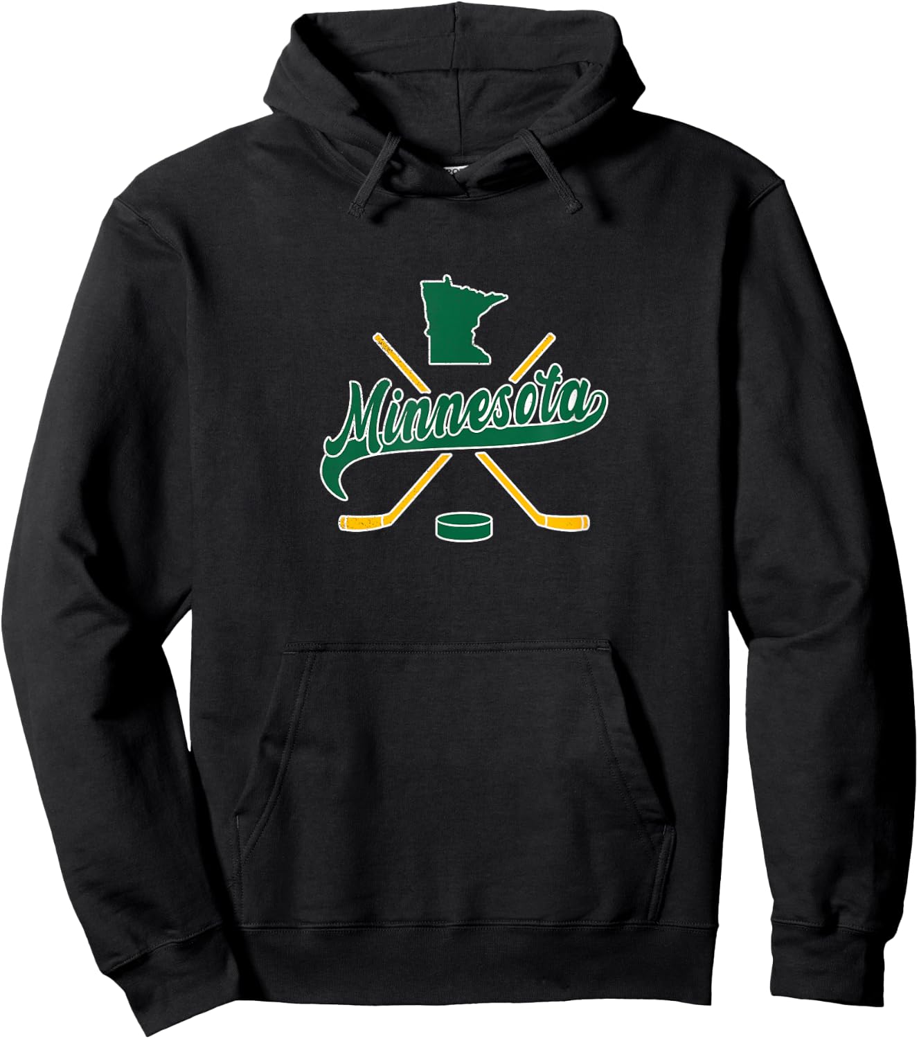 Minnesota State of Hockey Hoodie - Hoodie | Black