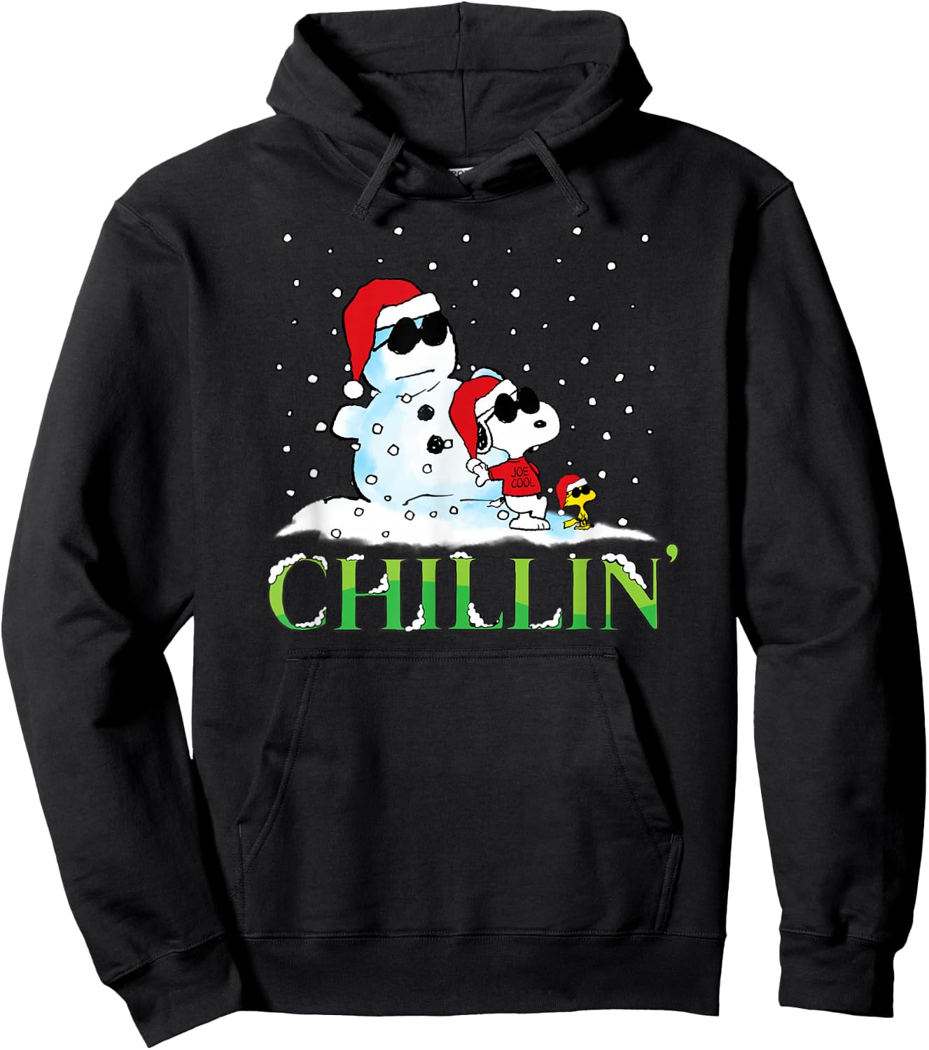 Peanuts Holiday Snoopy Chillin Hoodie - Hoodie | Black