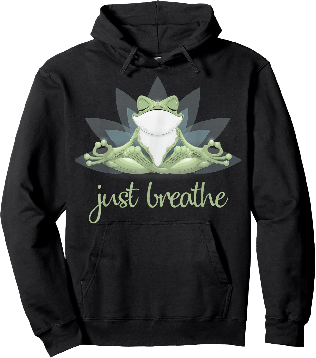 Funny Frog Yoga Meditation Pilates Yoga Animals Lover Hoodie - Hoodie | Black