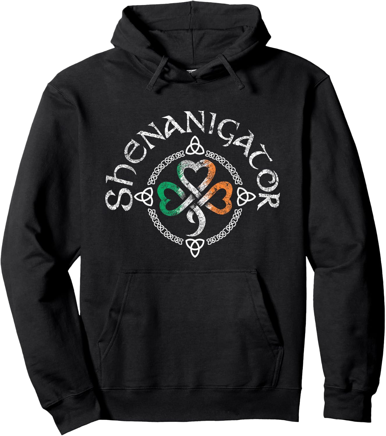Vintage Shenanigator Saint Patrick Day 2021 Hoodie - Hoodie | Black