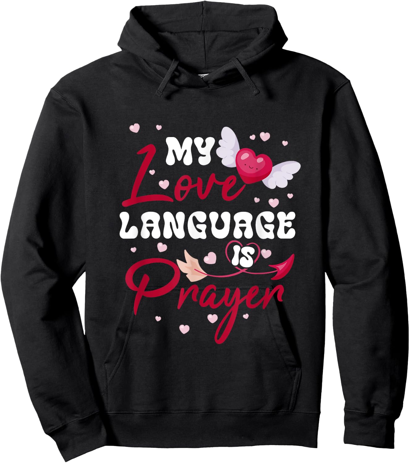 My-Love Language Is Prayer We Can Safely Trust God Christian Hoodie - Hoodie | Black