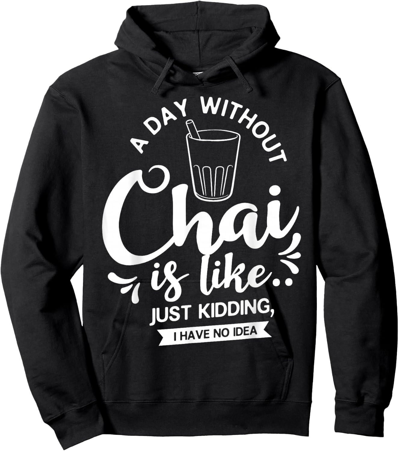 Chai Tea Chai Latte Cafe Indian Hoodie - Hoodie | Black