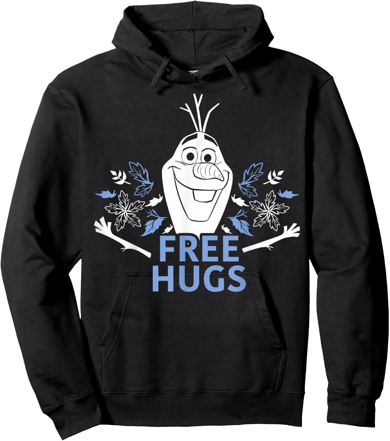Disney Frozen 2 Olaf Free Hugs Foliage Poster Hoodie - Hoodie | Black