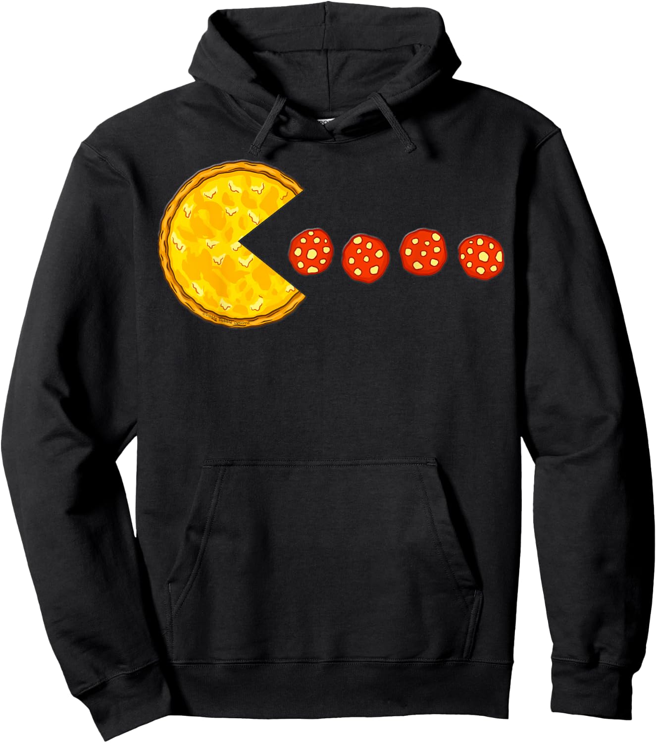 Funny Pizza Lovers Pizza Food Pepperoni - Pizza Hoodie - Hoodie | Black