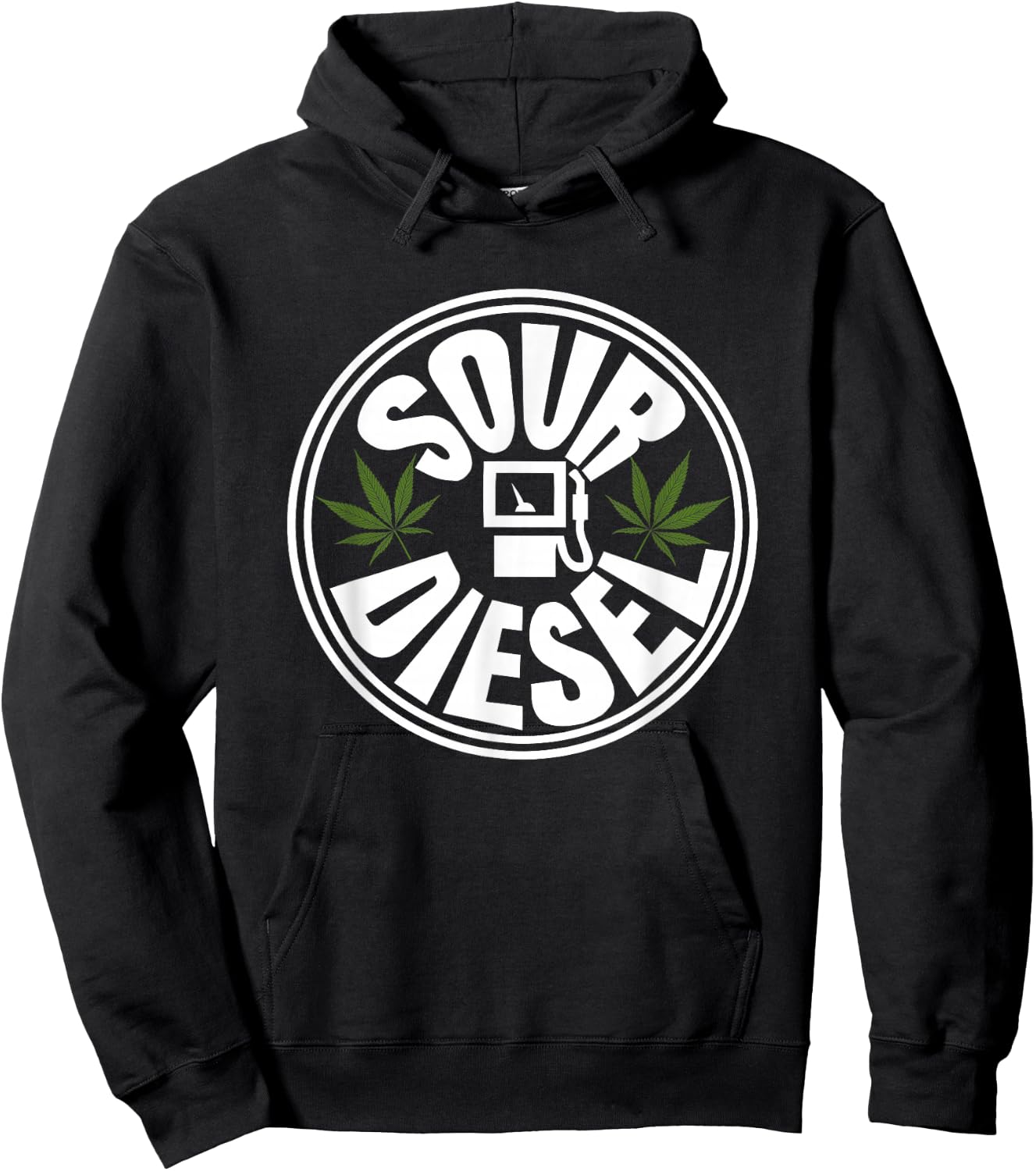 Sour Diesel Cannabis Medical Smoke Weed Support Hoodie - Hoodie | Black