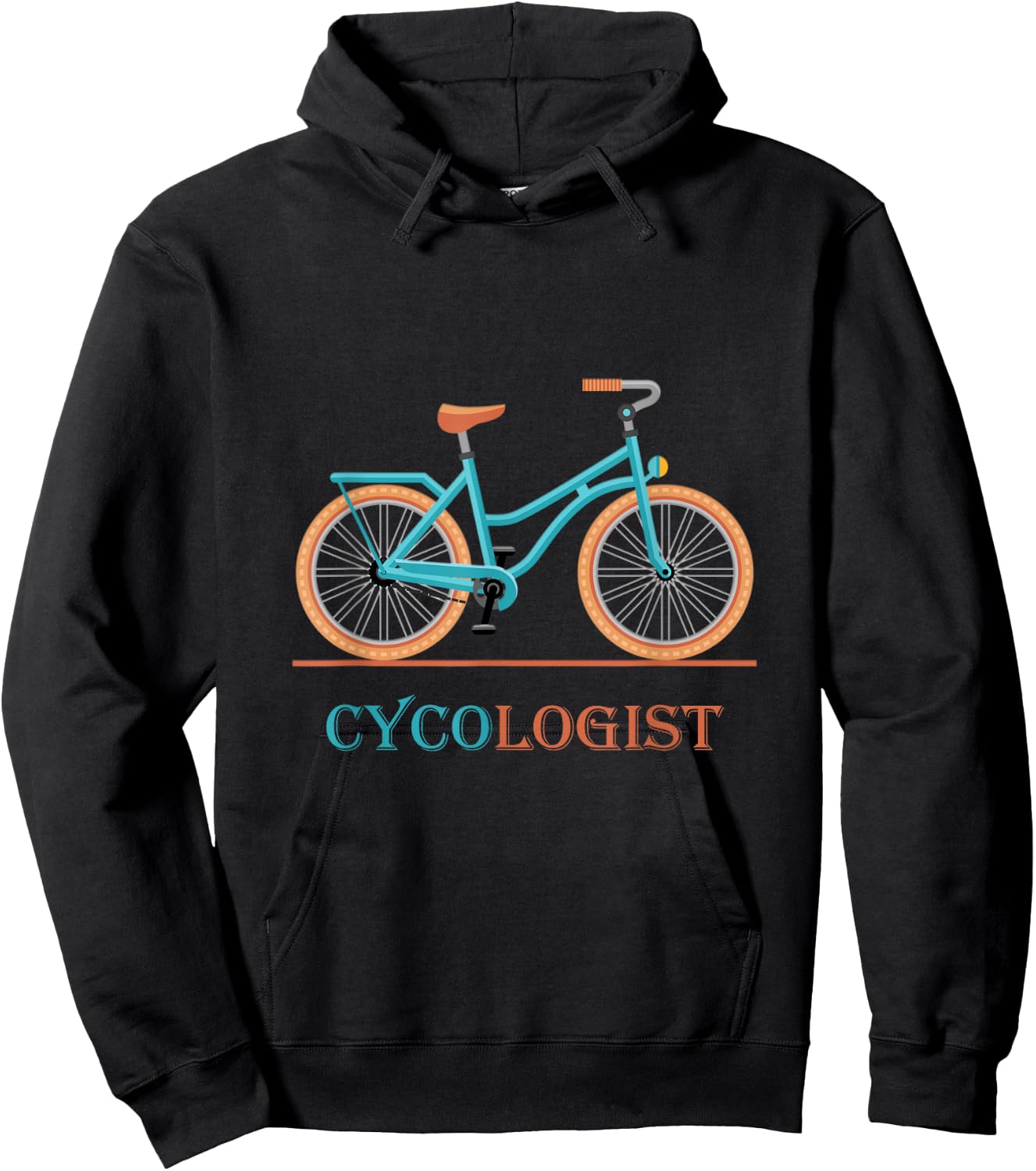 Cycologist Bike Retro Gift Cycling & Bicycle Lovers Road Hoodie - Hoodie | Black