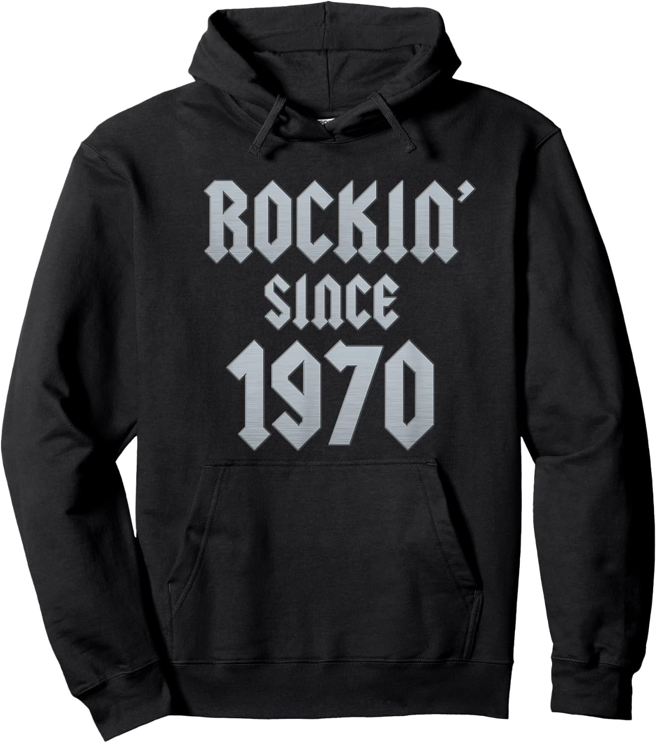 55 Year Old Rockin' Since 1970 55th Birthday Hoodie - Hoodie | Black