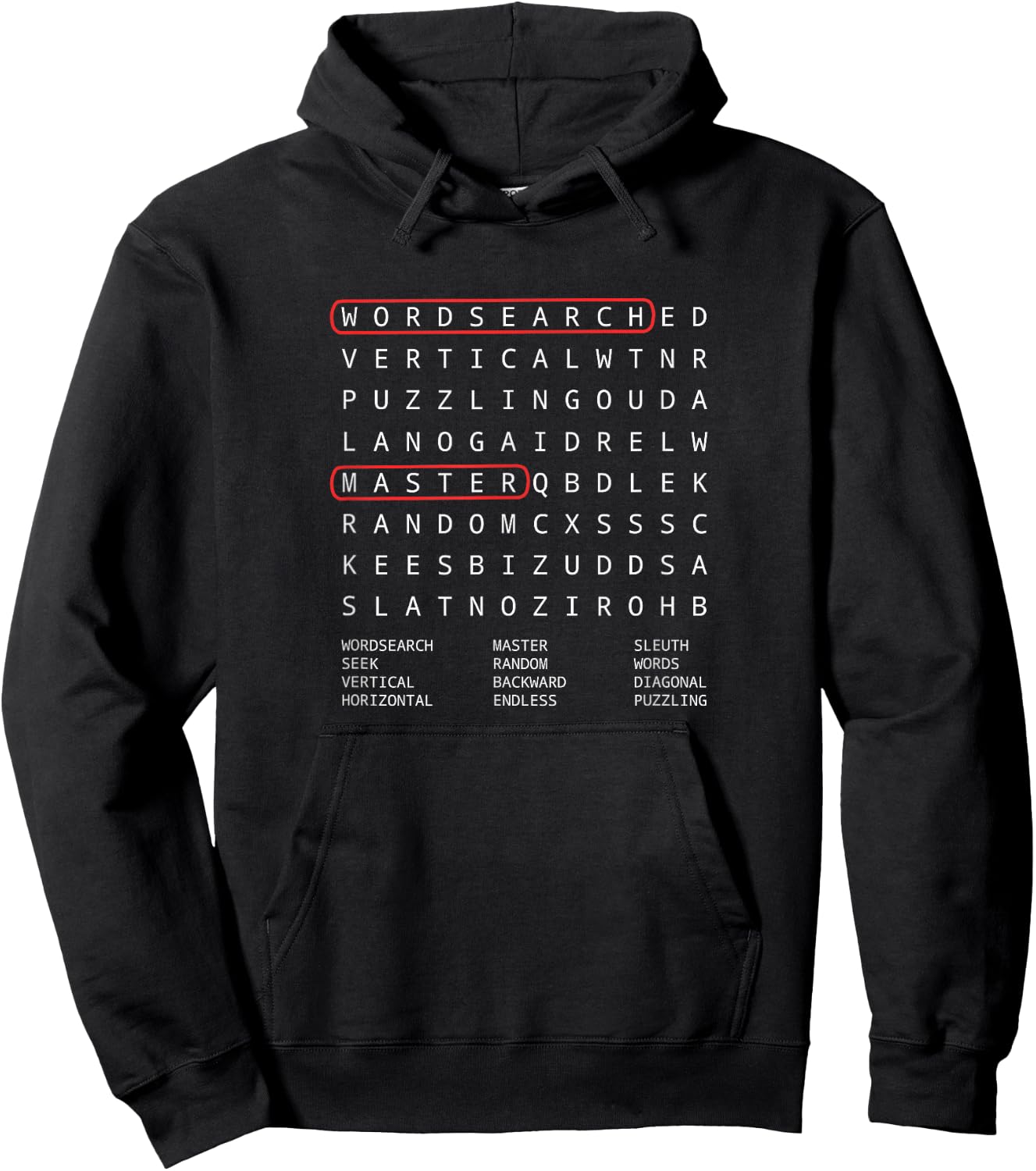 Alien Sheephead Word Search Puzzle WordSearch Hoodie - Hoodie | Black