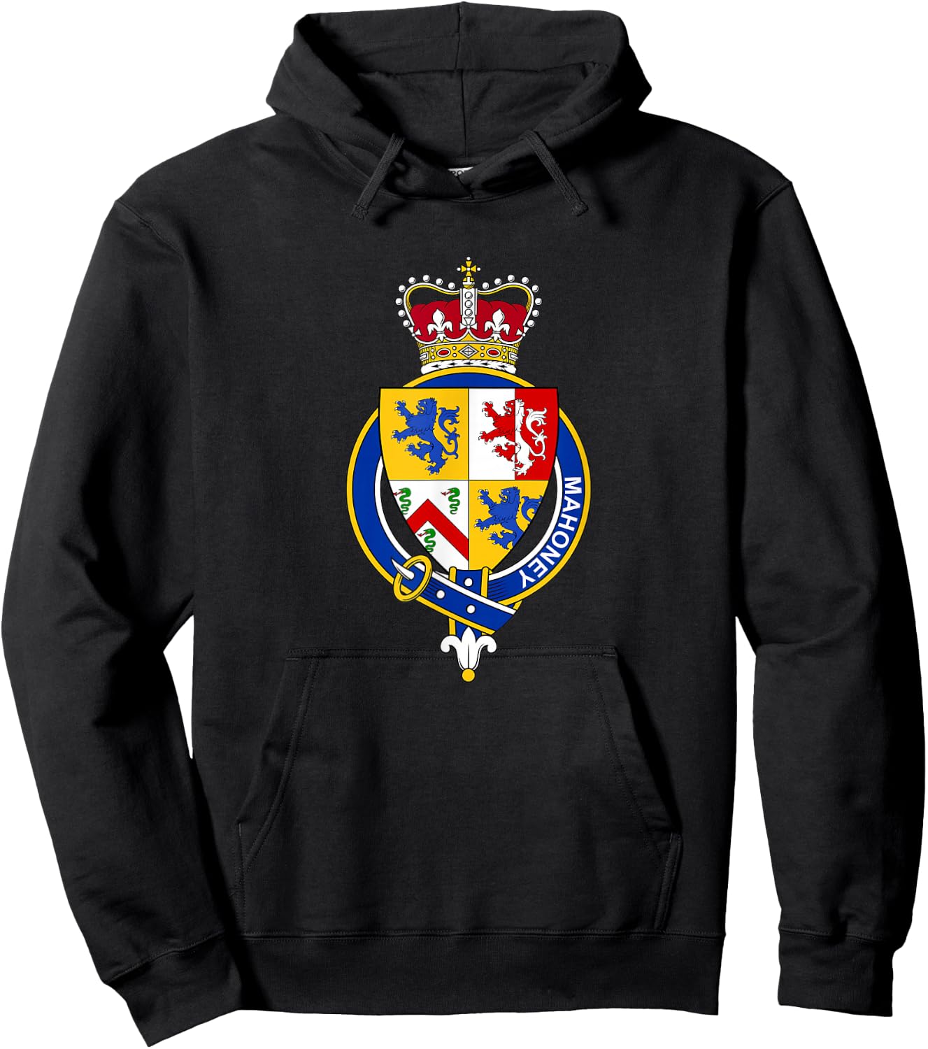Mahoney Coat of Arms - Family Crest Hoodie - Hoodie | Black