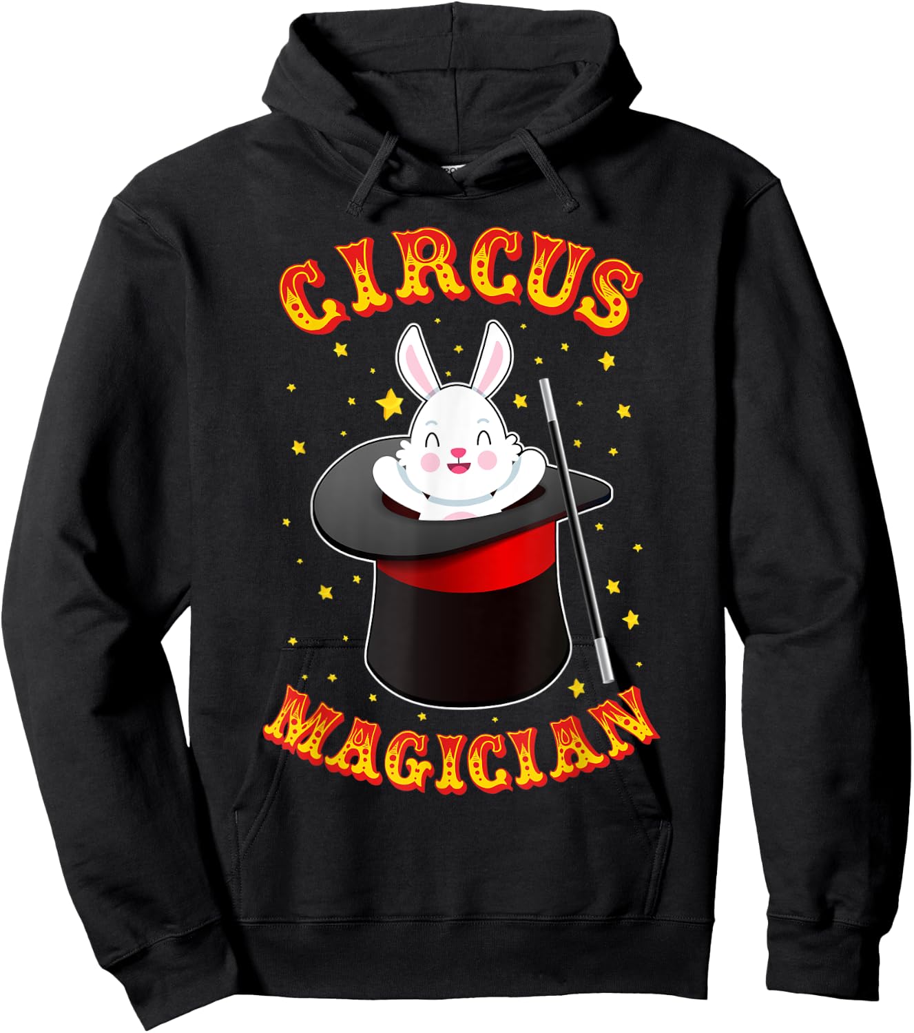 Circus Magician Costume - Circus Party Shirt - Circus Hoodie - Hoodie | Black