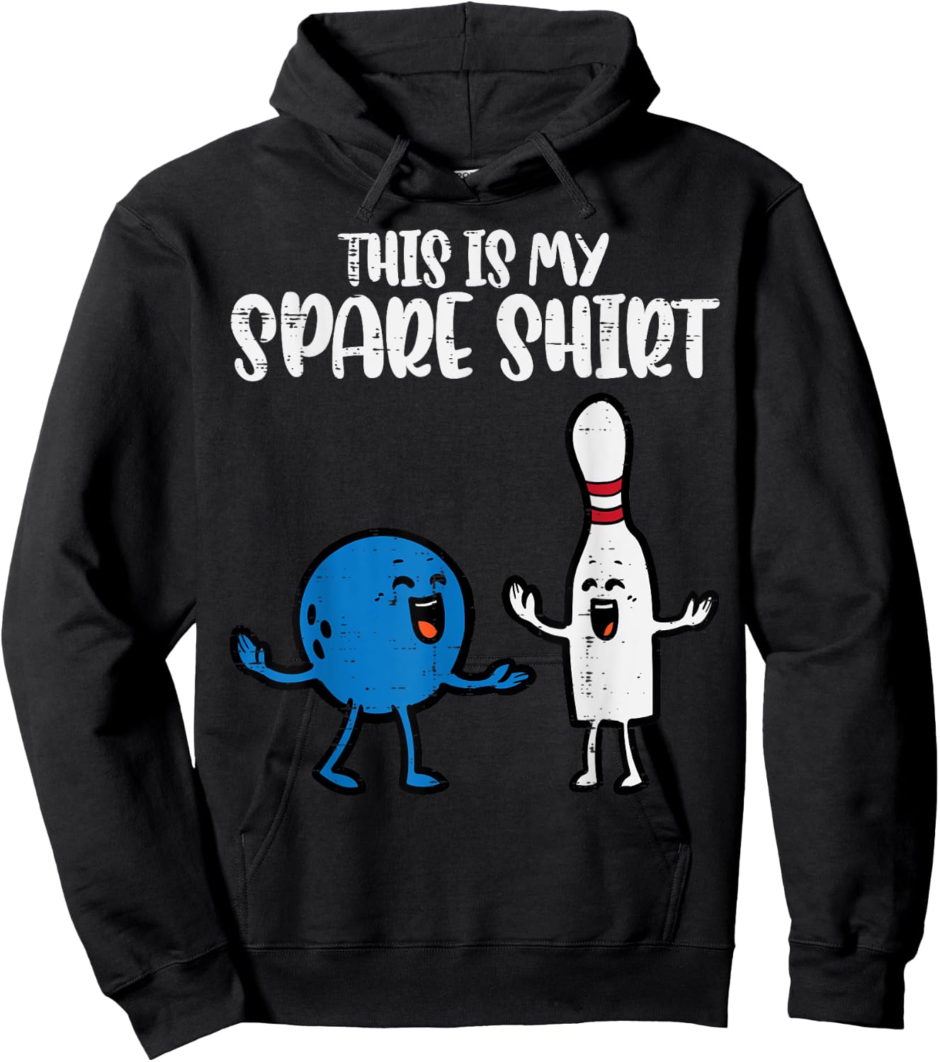 Bowling This Is My Spare Shirt Bowler Kids Boys Girl Toddler Hoodie - Hoodie | Black