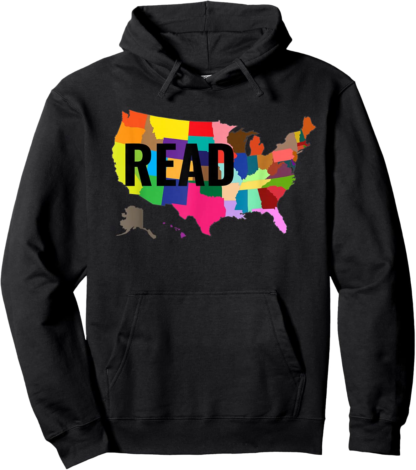 National Read America Shirt United States Read Books Hoodie - Hoodie | Black