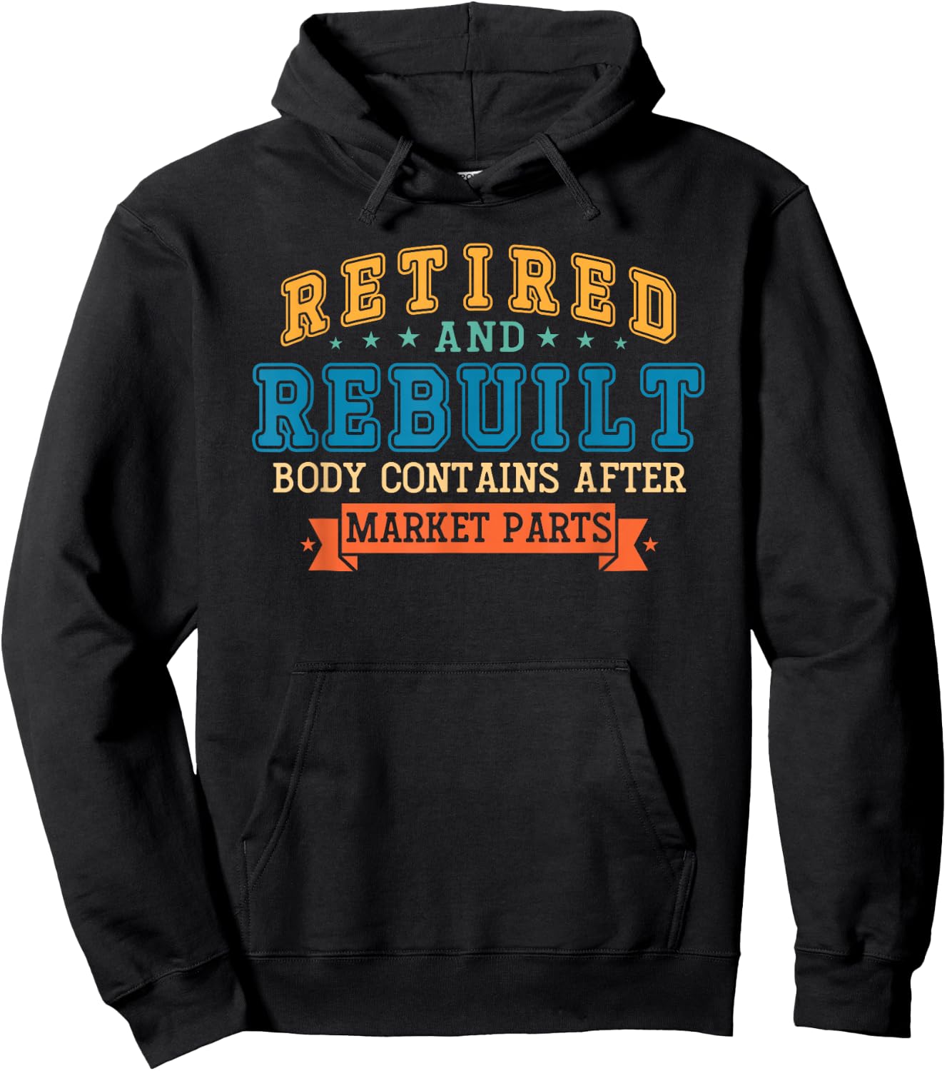 Retired And Rebuilt Body Contains Aftermarket Parts Titanium Hoodie - Hoodie | Black