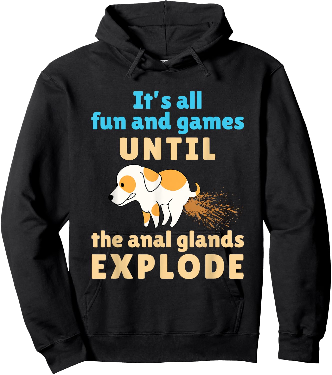 Vet Tech Veterinarian Veterinary Student Funny Anal Glands Hoodie - Hoodie | Black