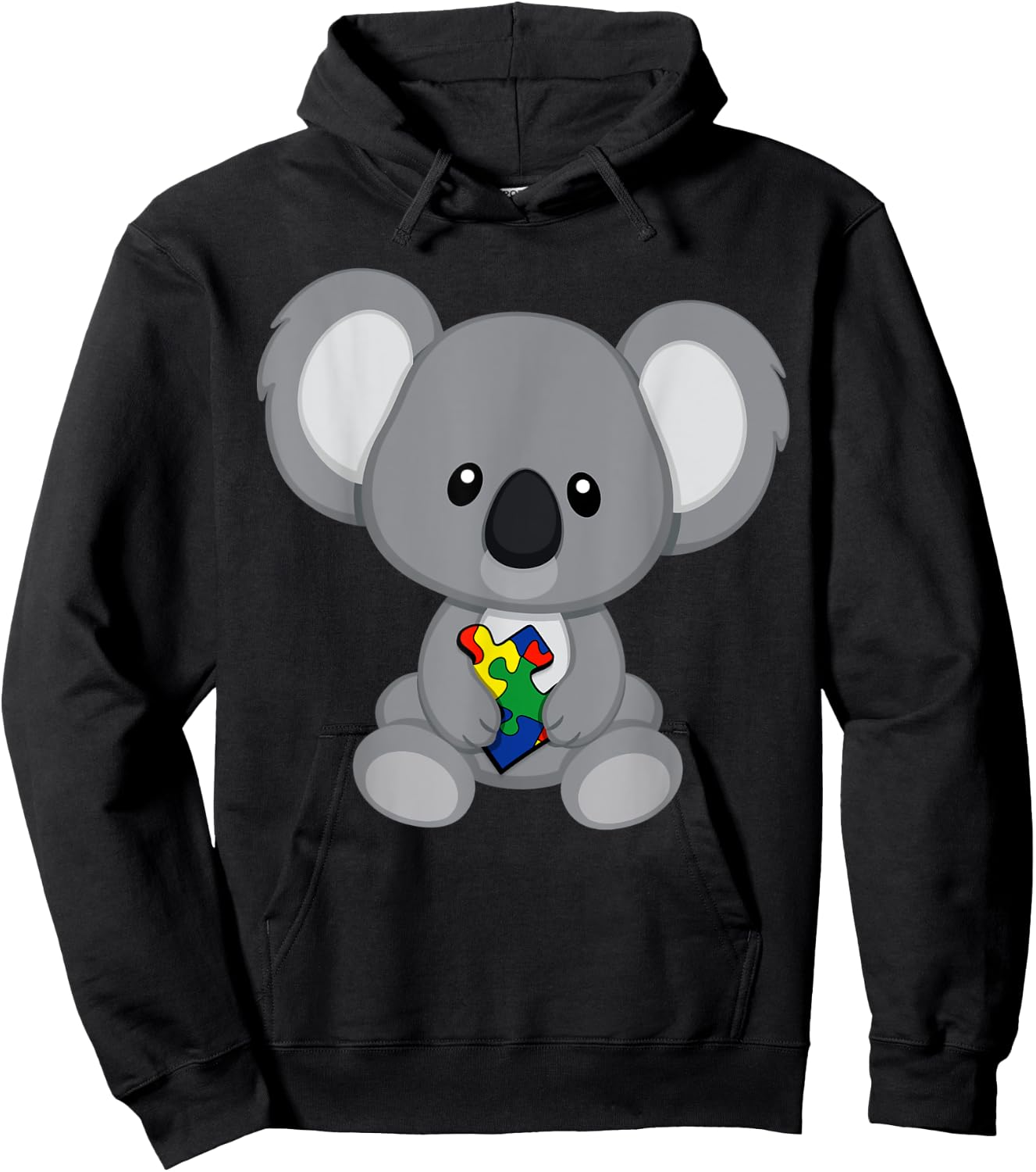 Koala Bear Autism Awareness Hoodie - Hoodie | Black