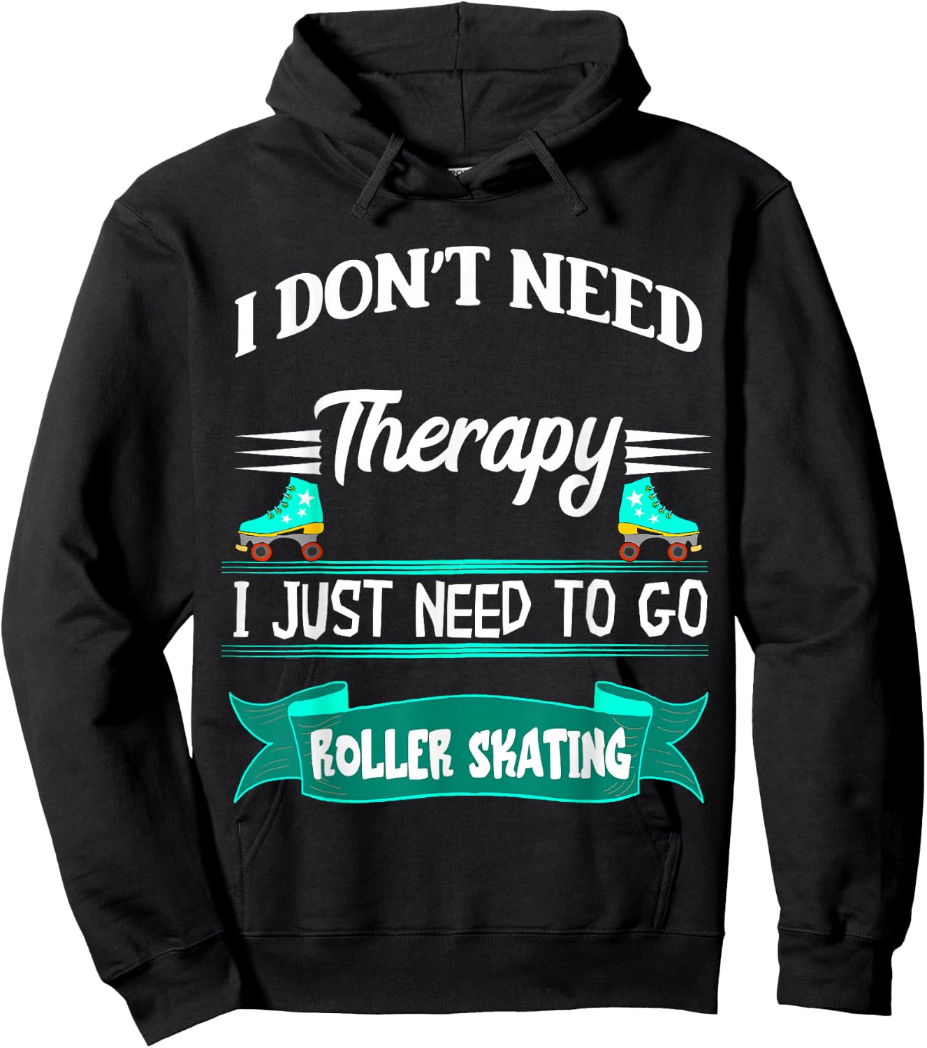 Roller Skating Inline Skater Roller Skating Roller Skate Hoodie - Hoodie | Black