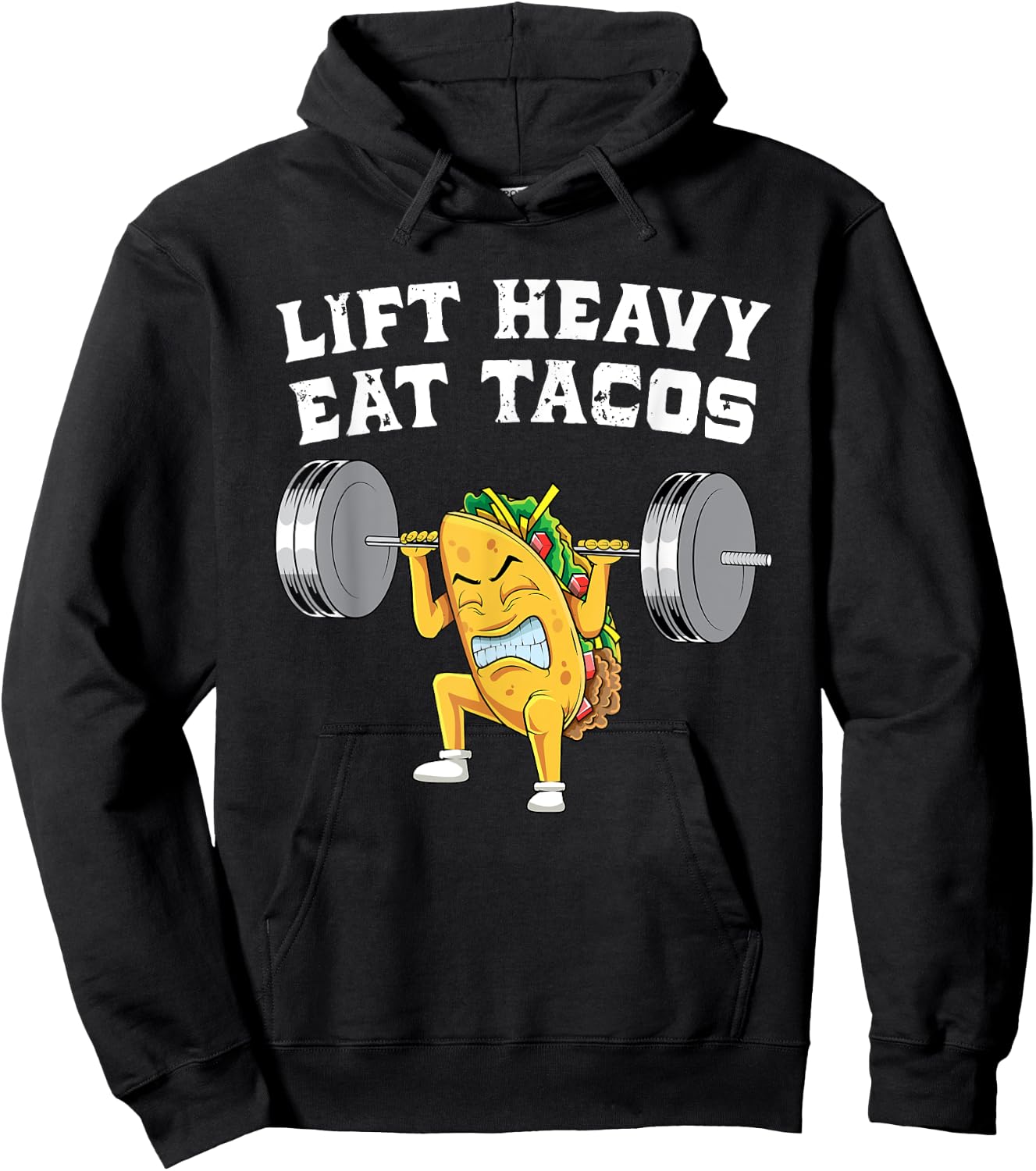 Funny Weightlifting Taco Lover Gift | Love Squats Exercise Hoodie - Hoodie | Black