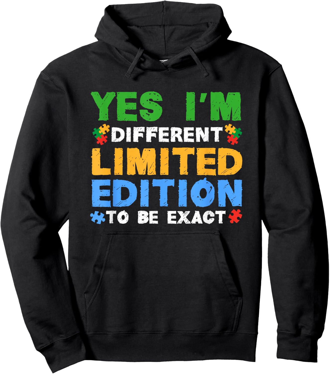 Yes Im Different Limited Edition Gift Autistic Teenager Hoodie - Hoodie | Black