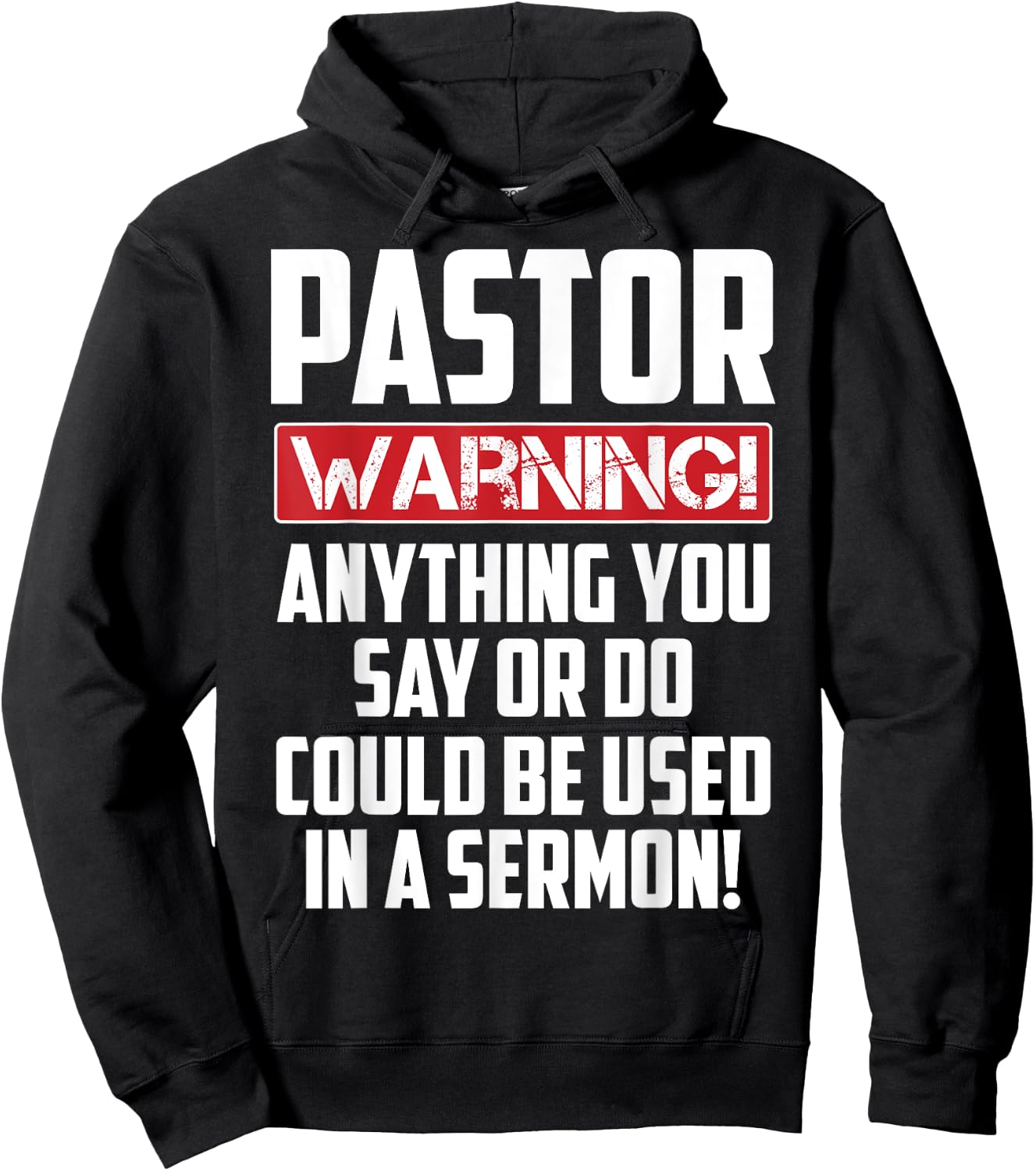 Funny Pastor Gift Religious Preachers Men Women Church Hoodie - Hoodie | Black