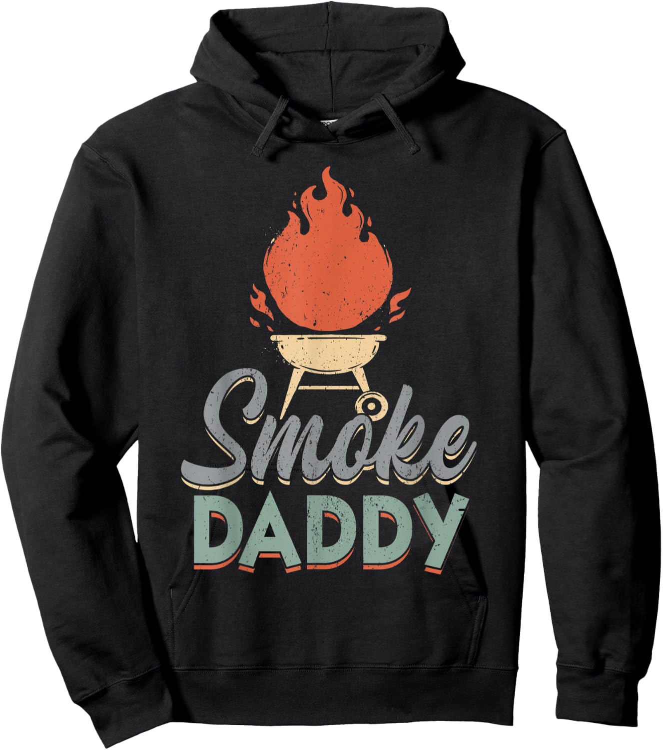 Smoke Daddy Dad BBQ Chef Grill Fathers Day Hoodie - Hoodie | Black