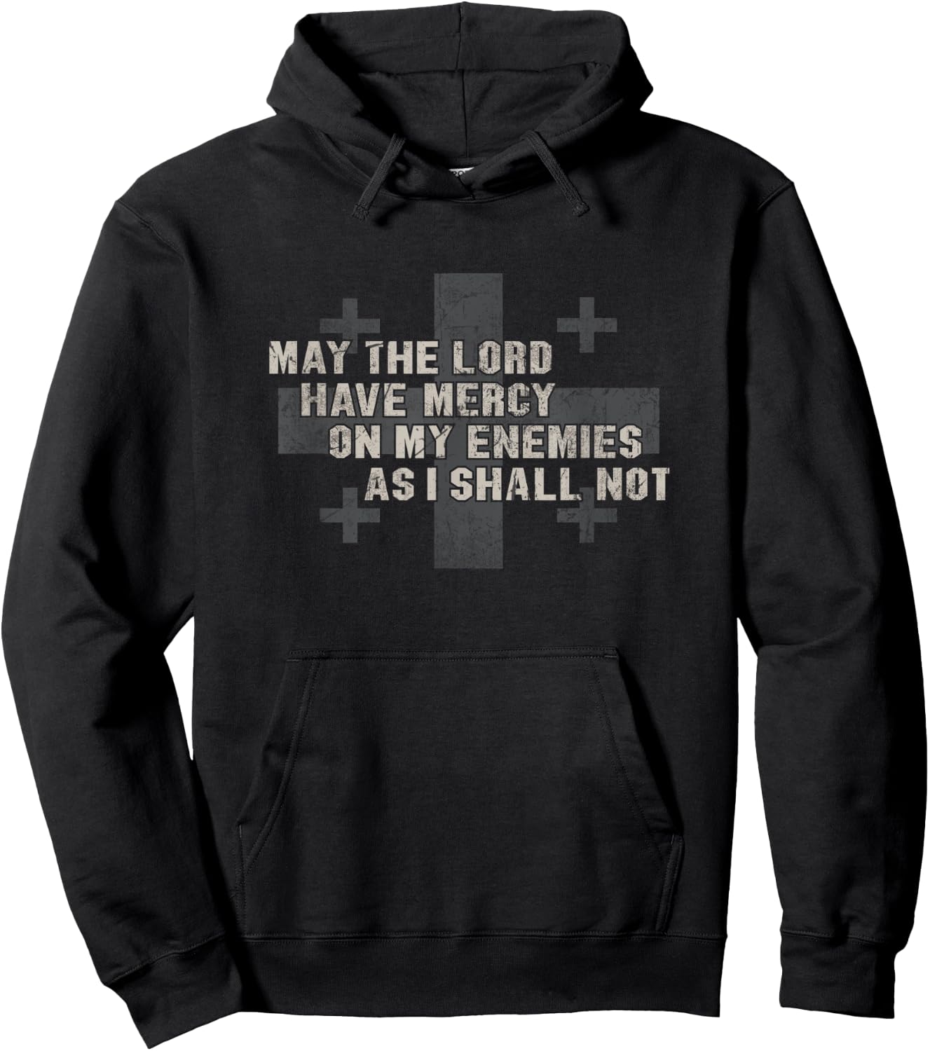 May the lord have Military mercy Army flag operator Hoodie - Hoodie | Black