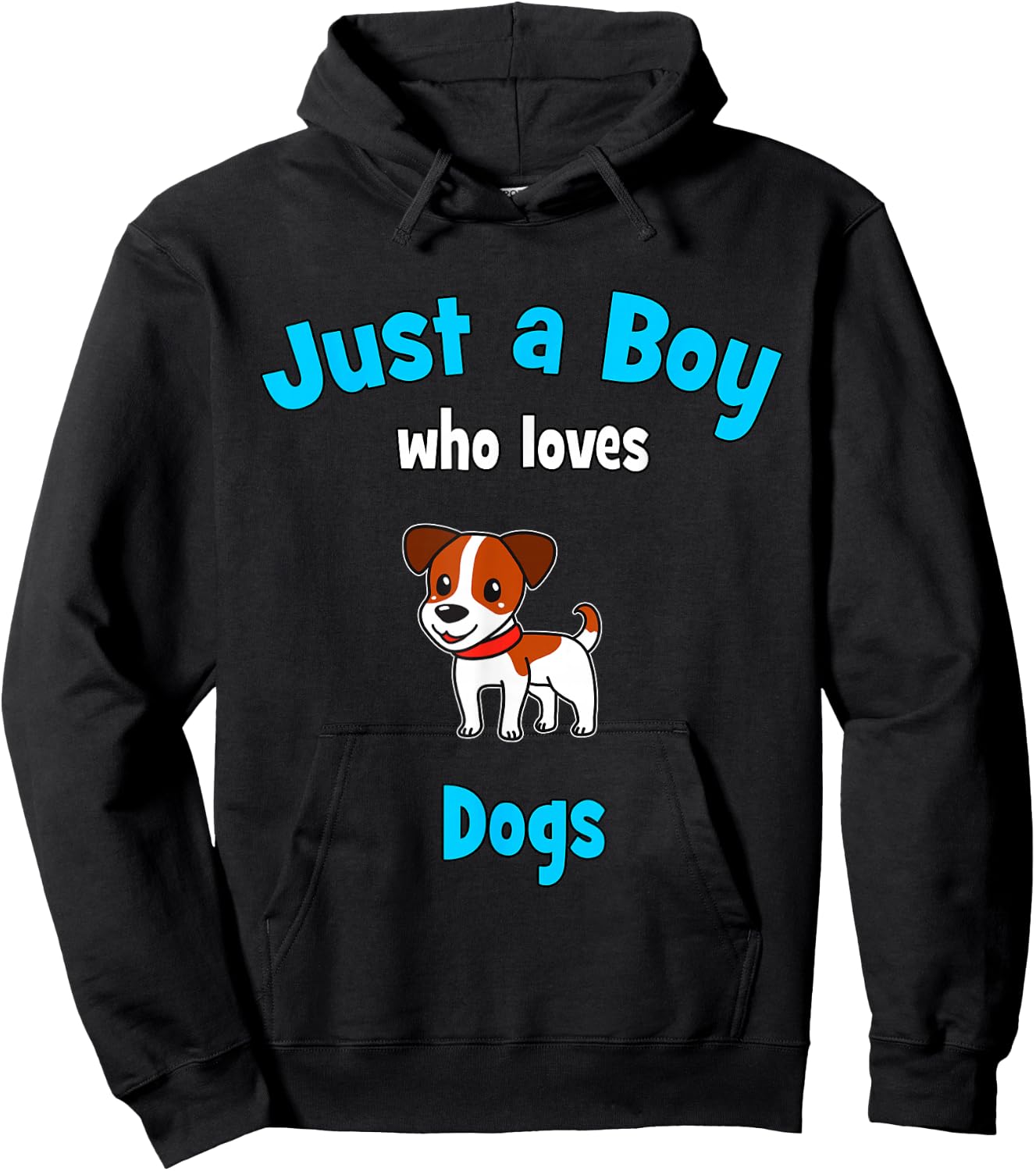 Dog Shirt for Boys | Children's Dog Hoodie - Hoodie | Black