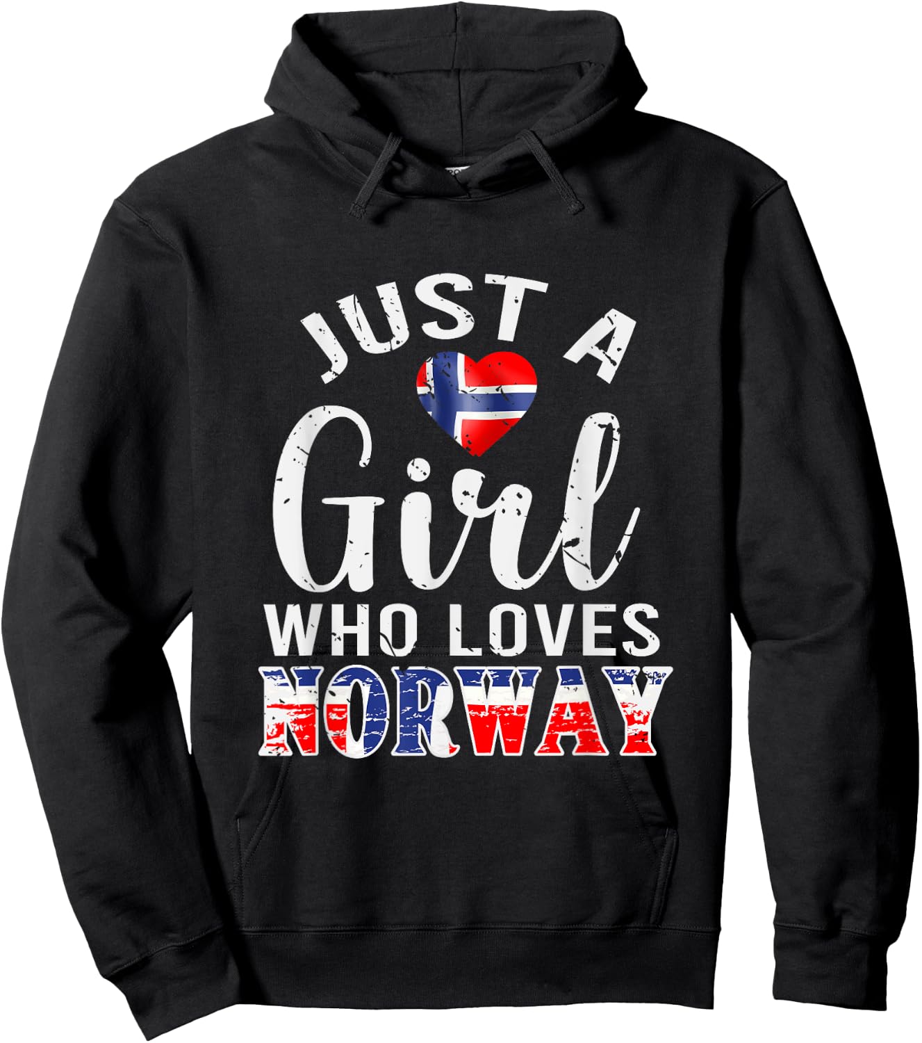 Norway Lover Norwegian Women Girls Gift Norway Hoodie - Hoodie | Black