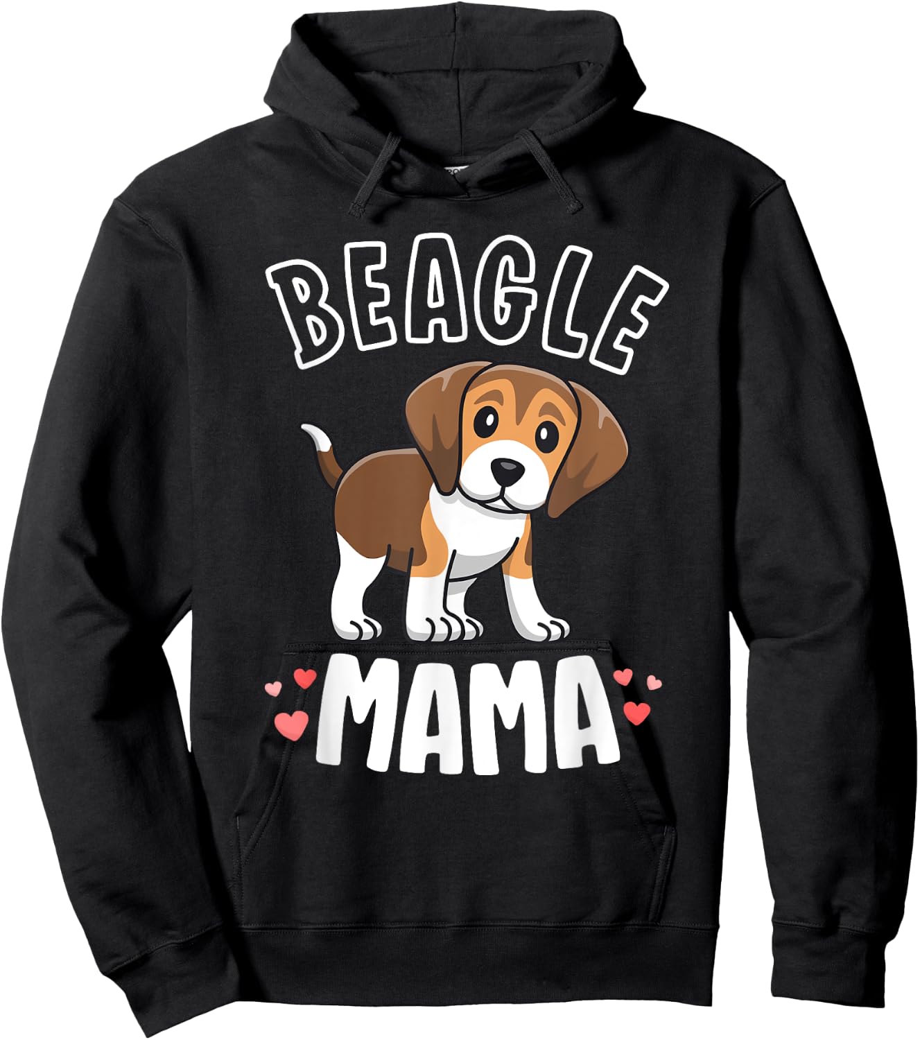 Beagle Mama Dog Mom Shirts Gift Beagle Lover Hoodie - Hoodie | Black