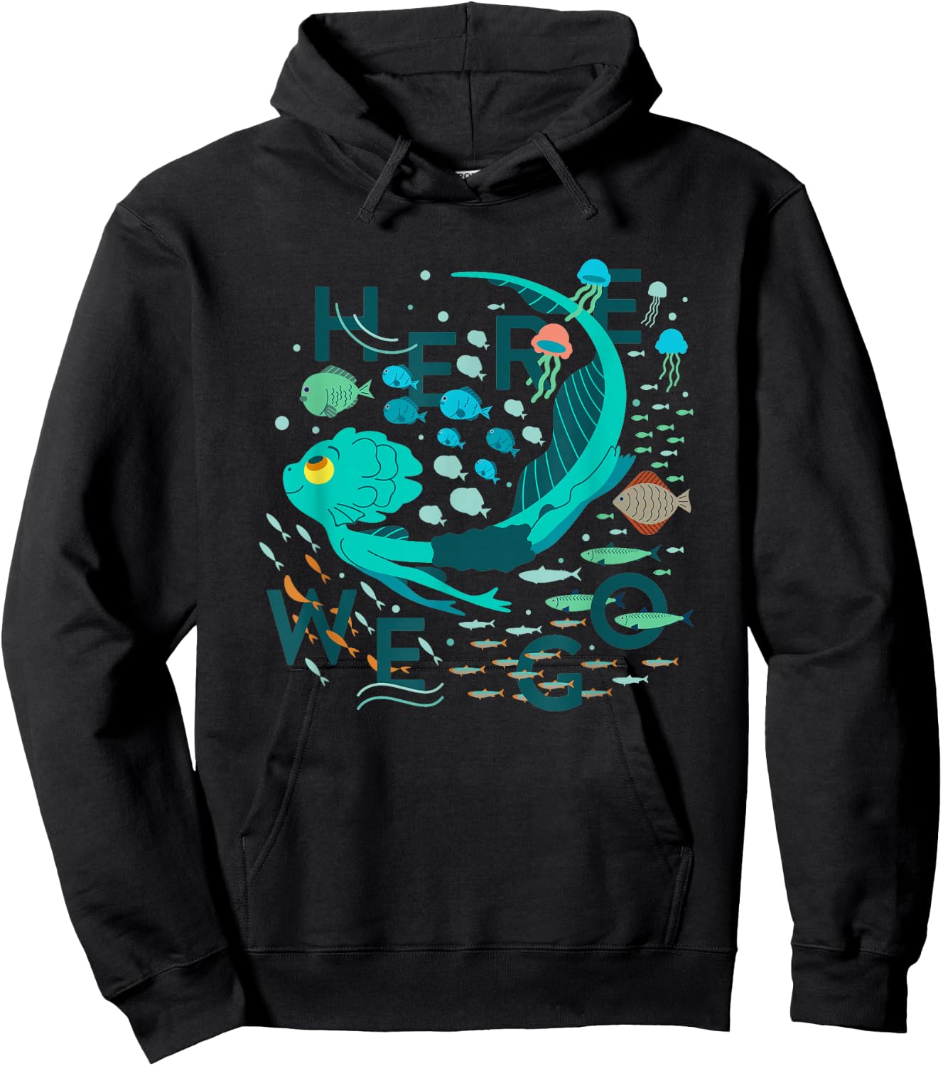 Disney Pixar Luca Here We Go Hoodie - Hoodie | Black