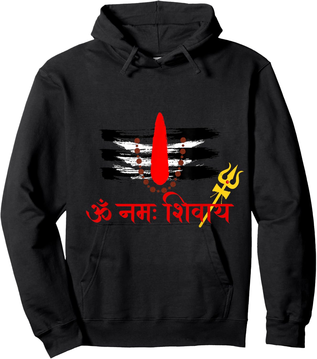 Lord Shiva Om Namah Shivaay Har Har Mahadev Indian culture Hoodie - Hoodie | Black