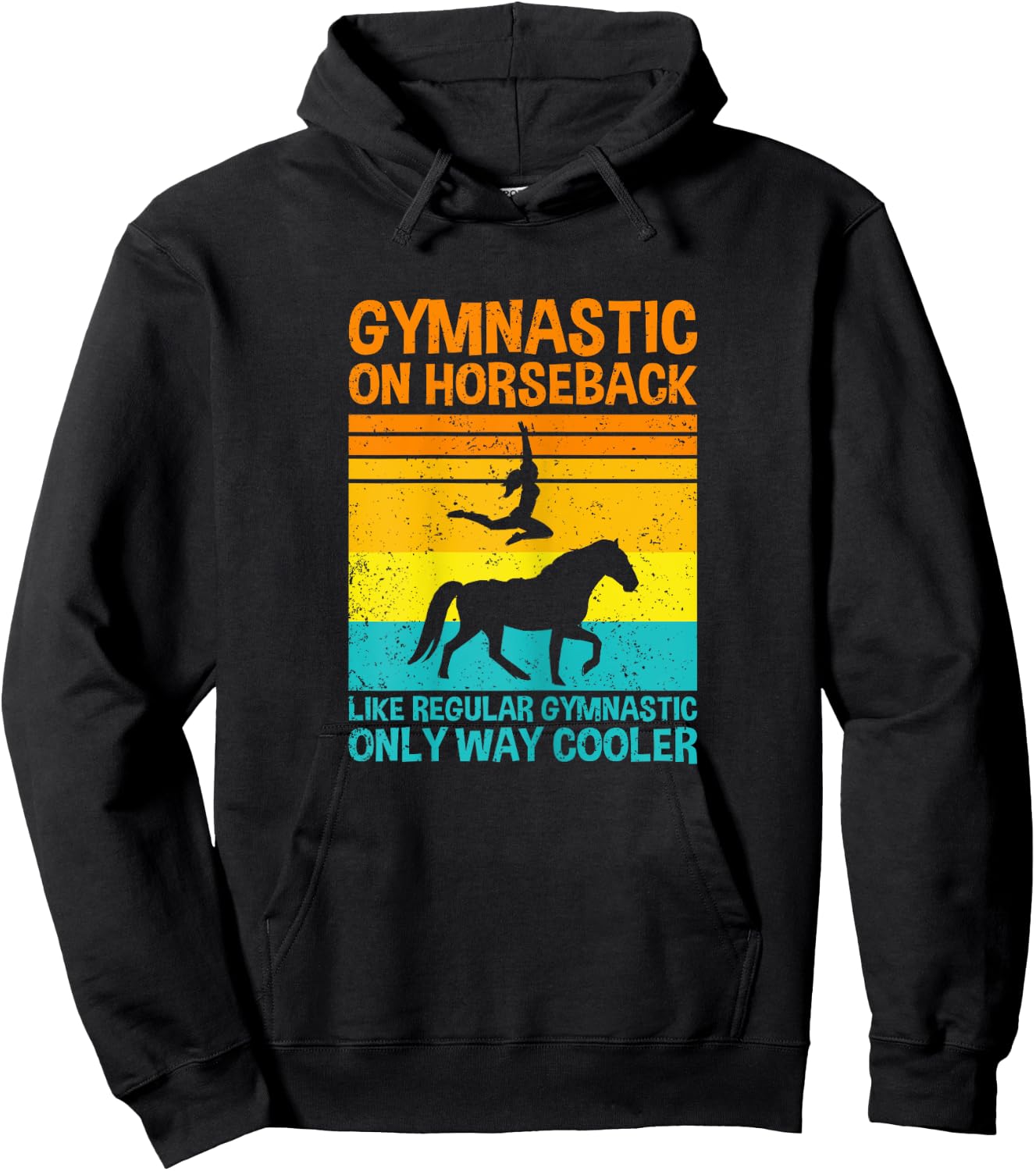 Gymnastic On Horseback, Horse Vaulting Hoodie - Hoodie | Black