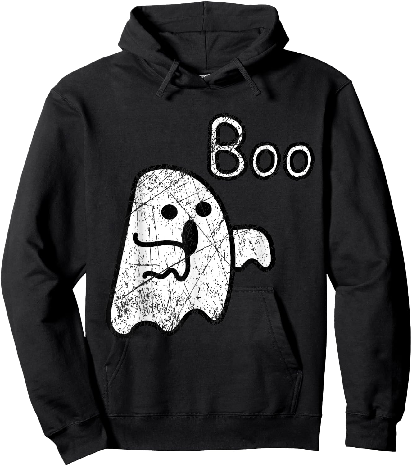 Boo ghost thumbs down funny! Hoodie - Hoodie | Black
