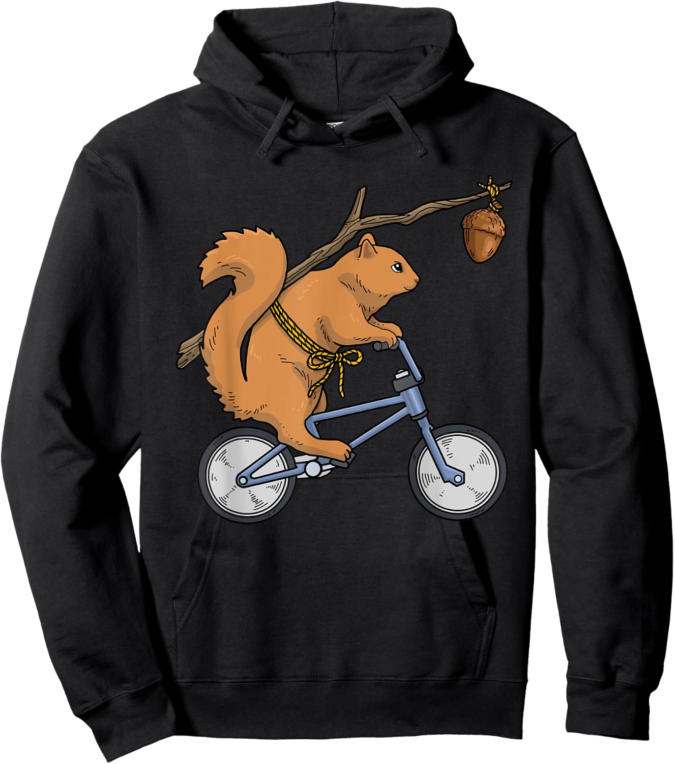 Bicycle Squirrel Women Squirrel Shirt Kids Birdfeeder Hoodie - Hoodie | Black