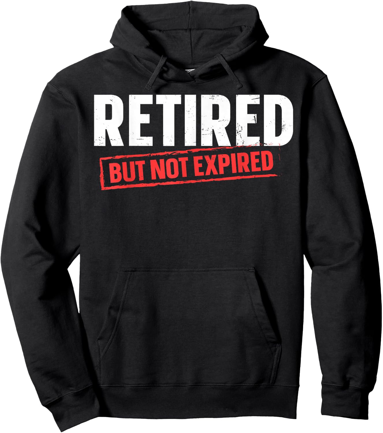 Retired But Not Expired Hoodie - Hoodie | Black