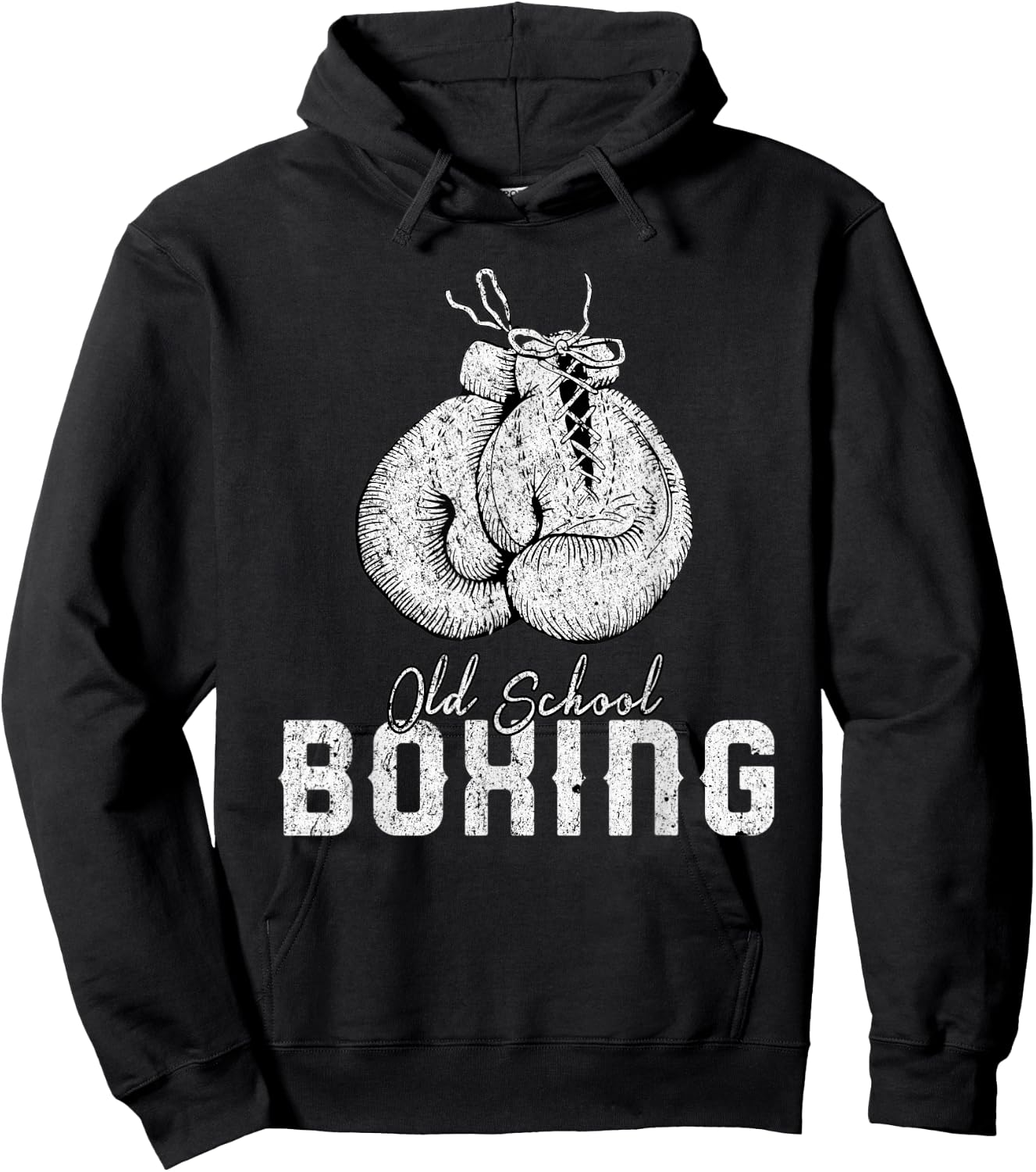 Old School Boxing Classic Fighting Hoodie - Hoodie | Black