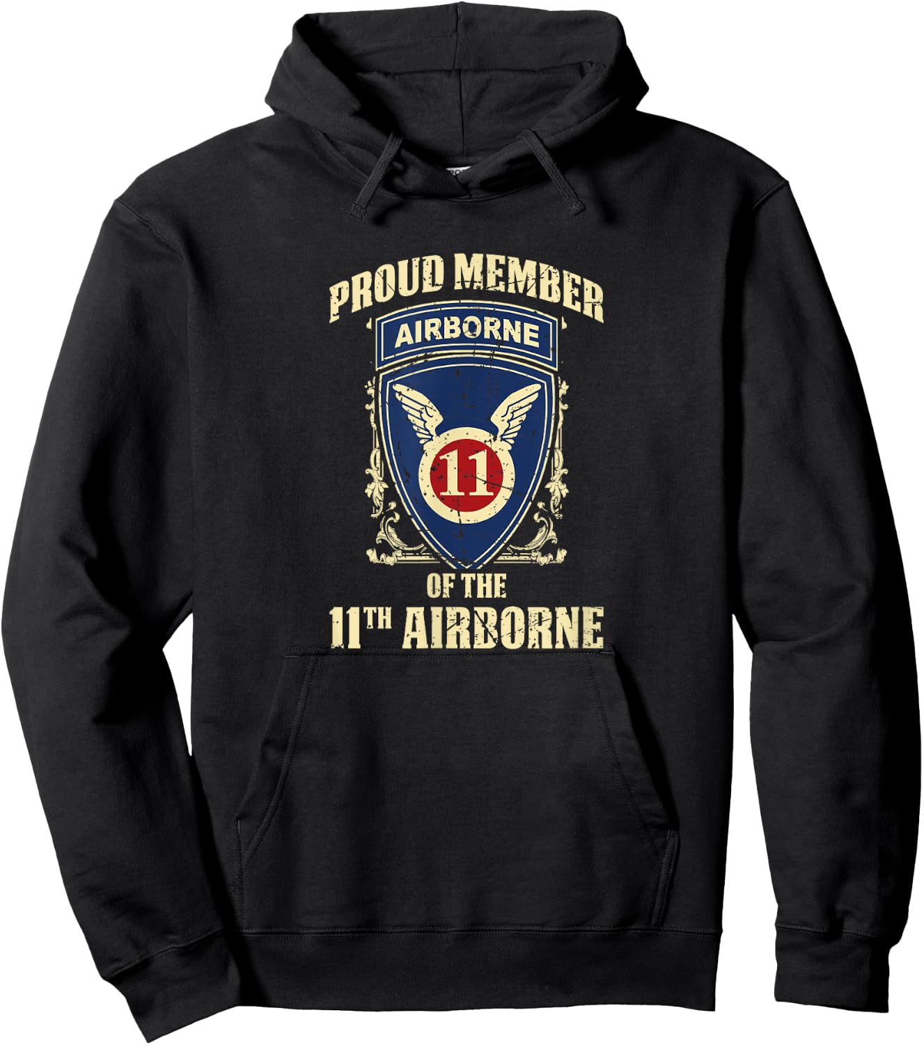 Airborne Shirt - 11th Airborne Hoodie - Hoodie | Black