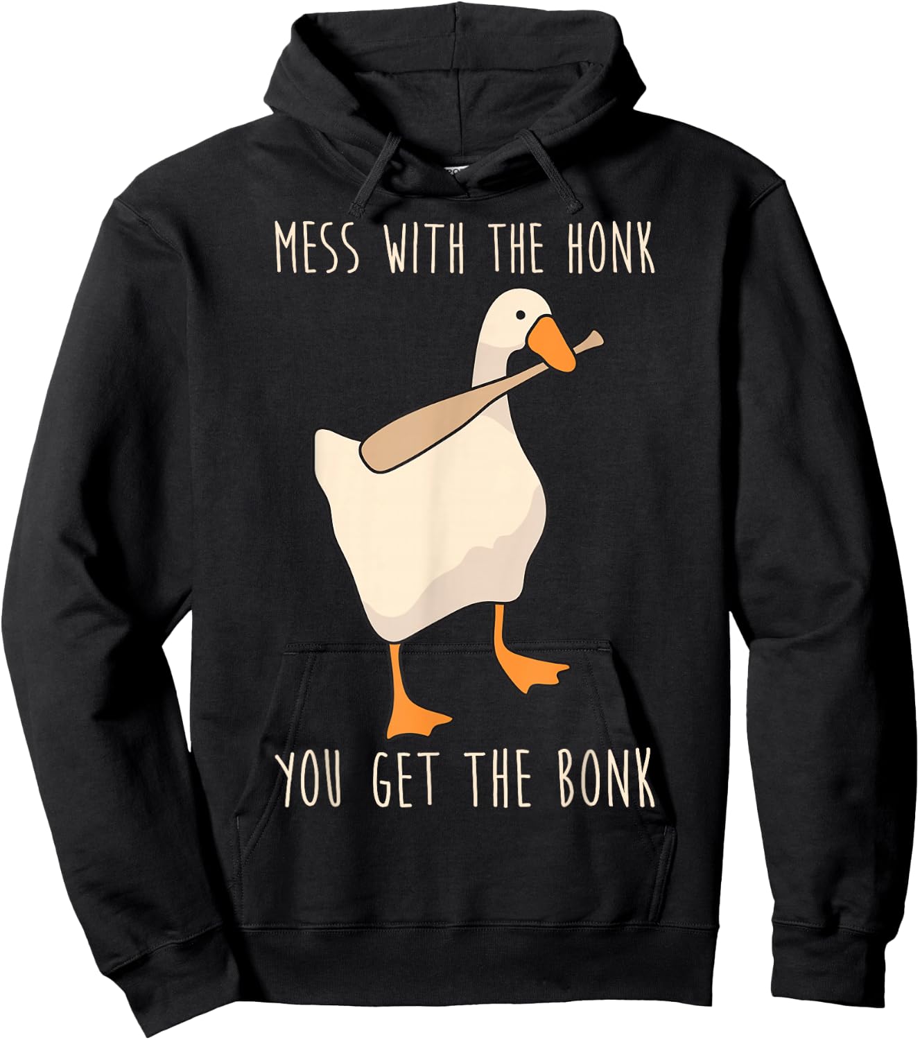 Mess with The Honk You Get The Bonk Small Hoodie - Hoodie | Black