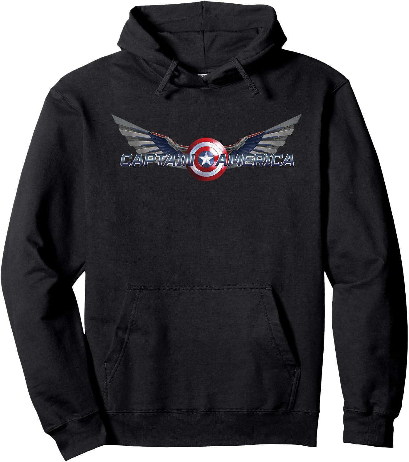 Marvel Falcon Winter Soldier Falcon Captain America Shield Hoodie - Hoodie | Black