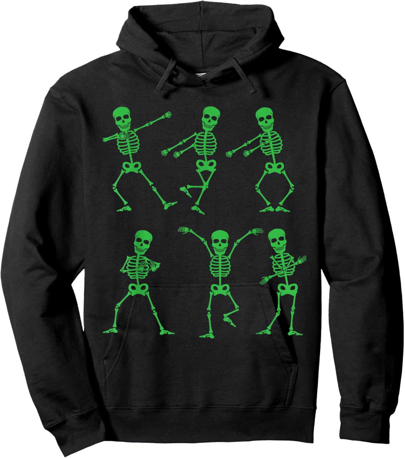 Happy Halloween Dancing Skeletons Skull Party Adults Kids Hoodie - Hoodie | Black