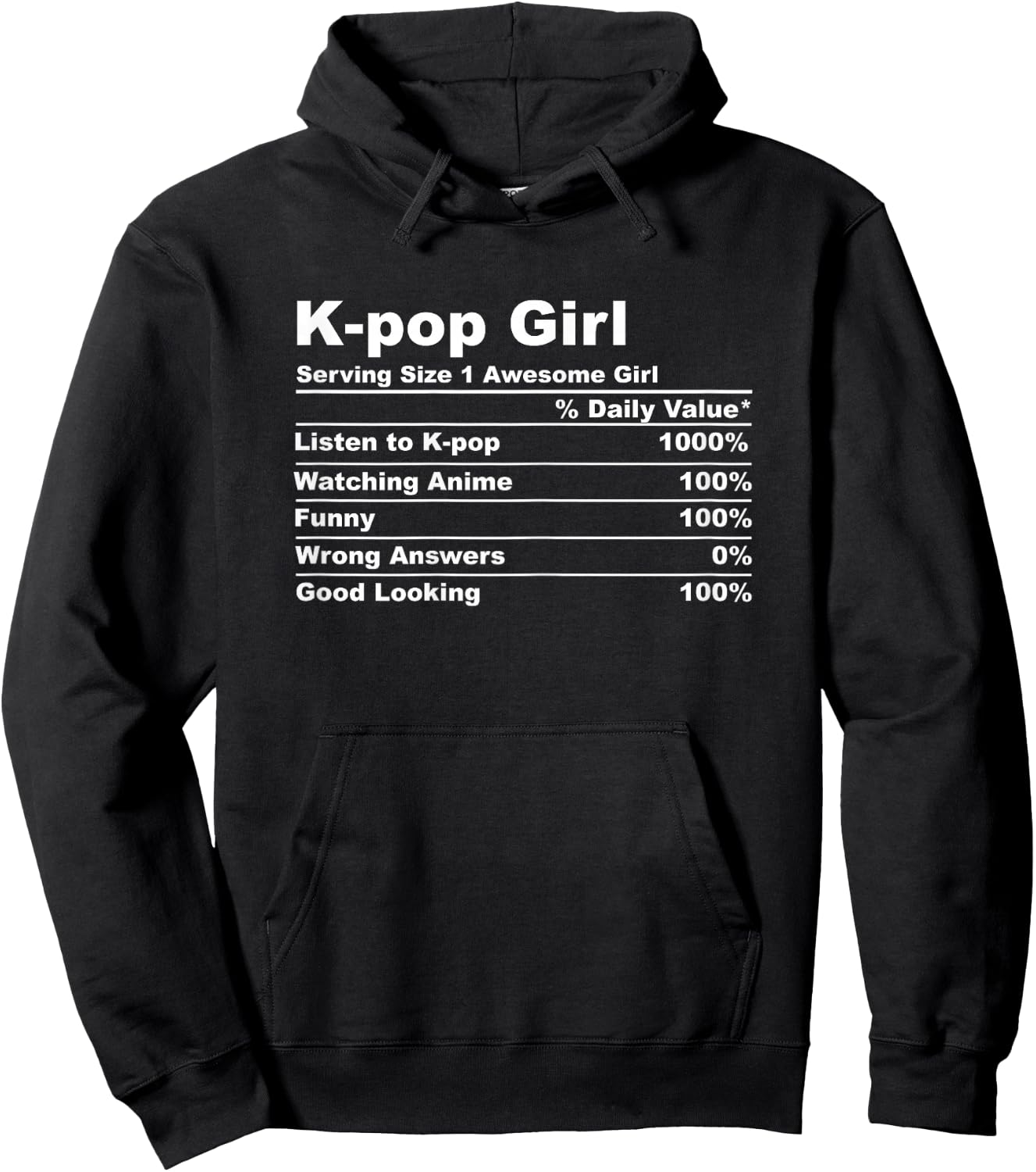 K-pop Girl Kpop Anime Gift Hoodie - Hoodie | Black