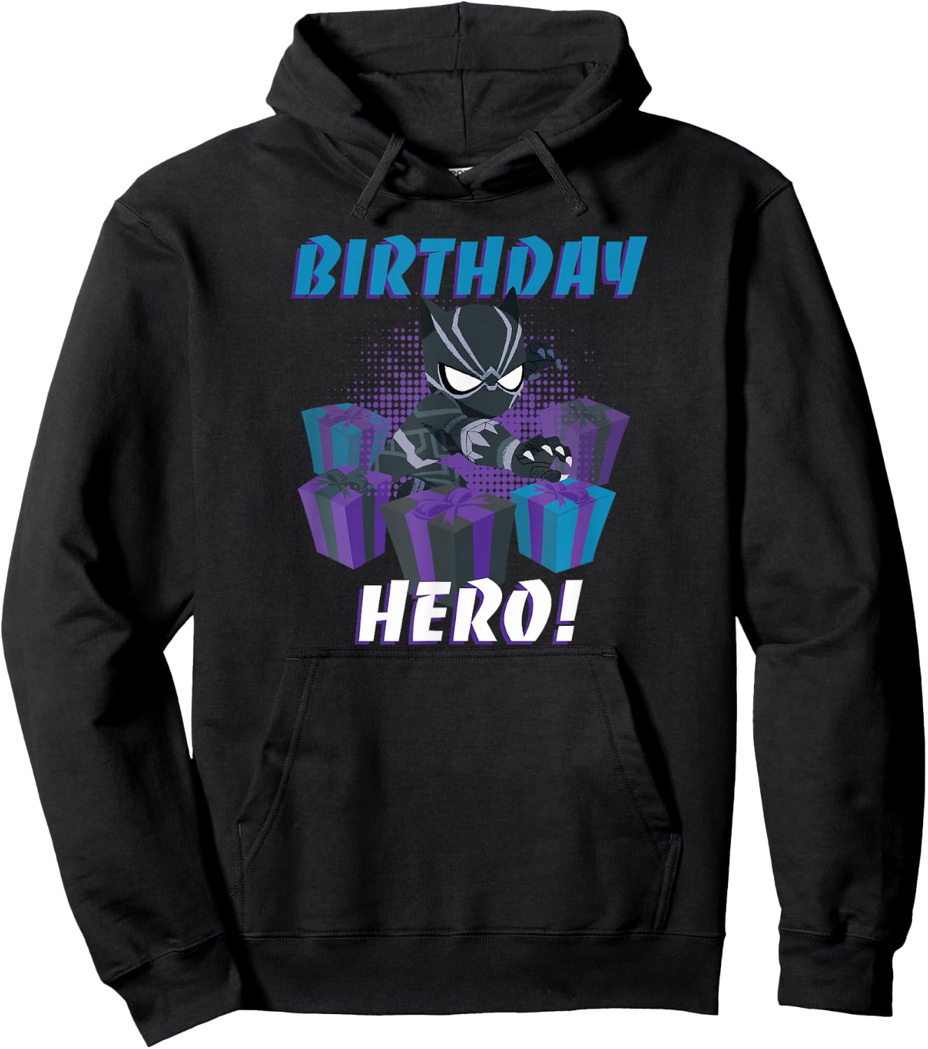 Marvel Black Panther Toon Party Birthday Hero Hoodie - Hoodie | Black