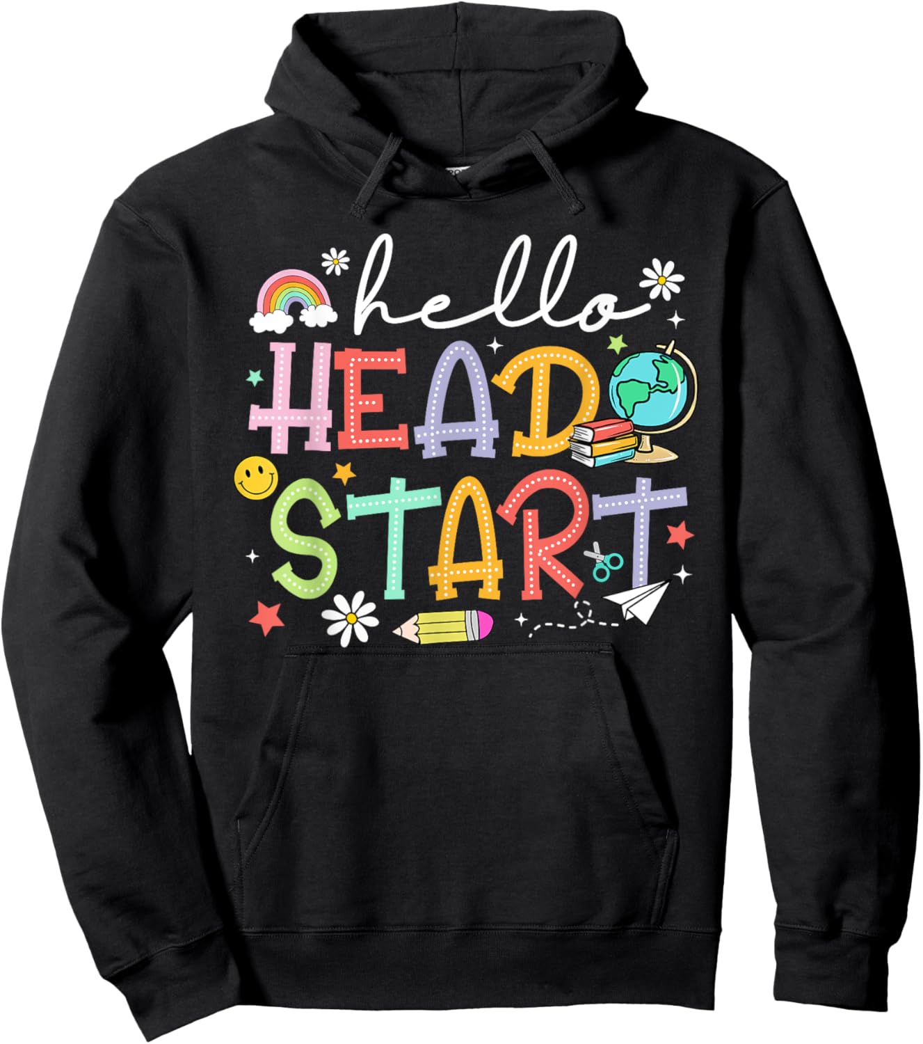 Hello Head Start Teacher Back To School Early Head Start Men Women Hoodie - Hoodie | Black