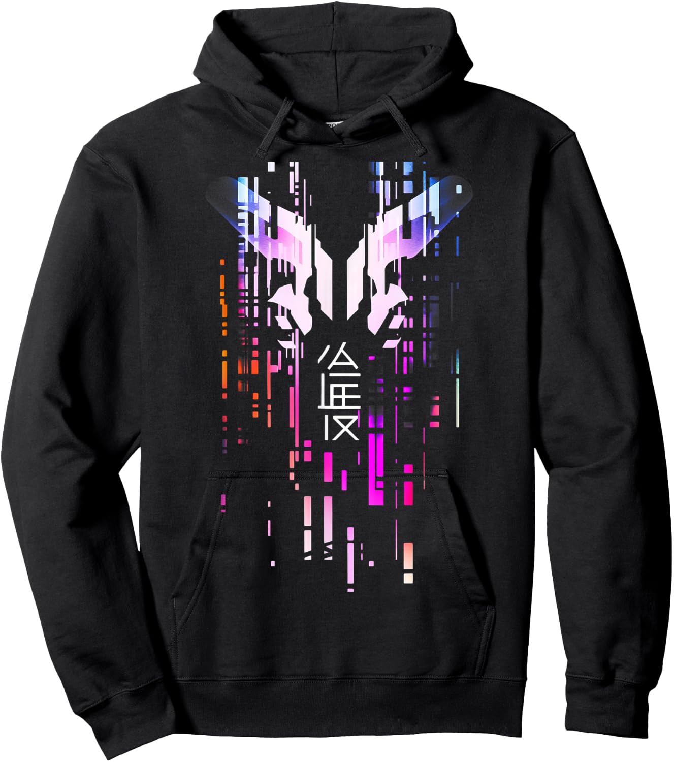 Futuristic Techwear Japanese Cyberpunk | Harajuku Streetwear Hoodie - Hoodie | Black